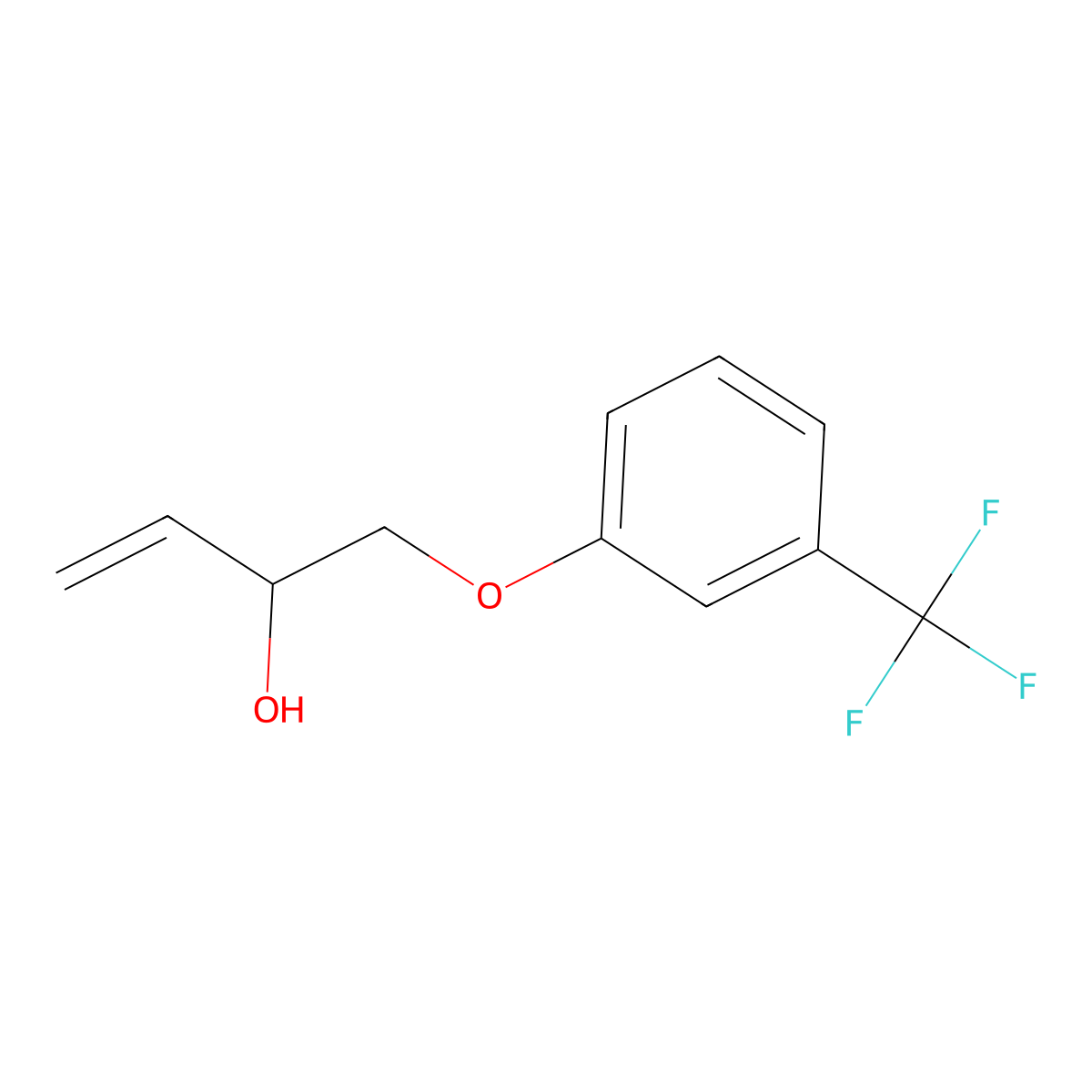 1-(3-(Trifluoromethyl)phenoxy)but-3-en-2-ol molecular structure, CAS 1956325-07-7