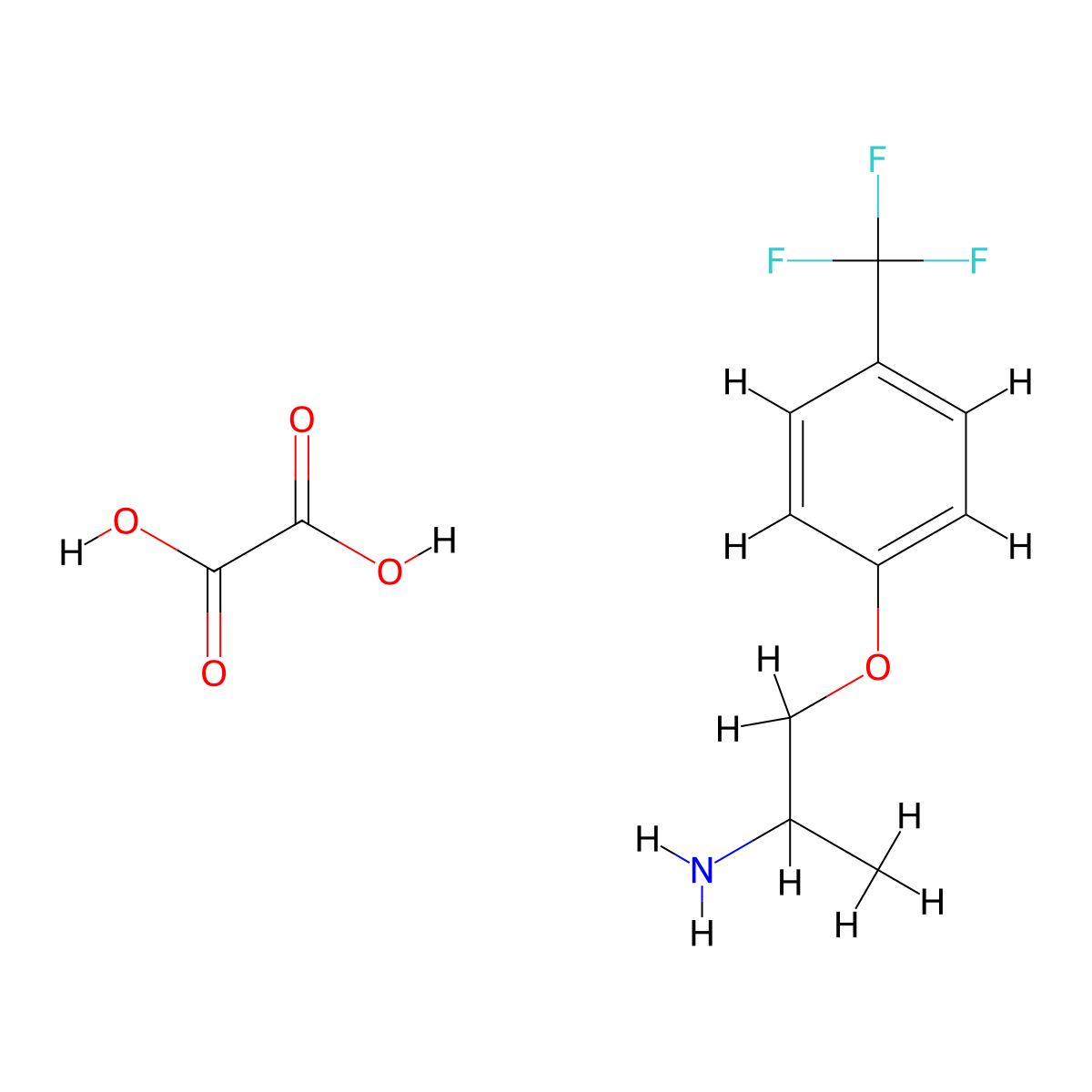 1-(4-(Trifluoromethyl)phenoxy)propan-2-amine oxalate molecular structure, CAS 1956325-35-1