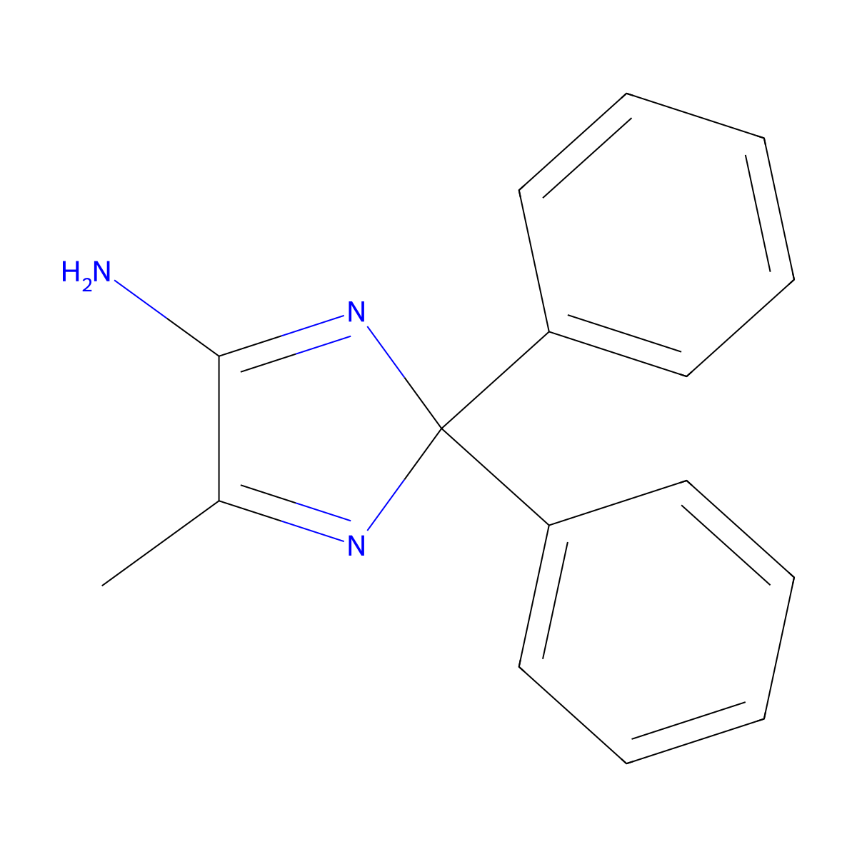 5-Methyl-2,2-diphenyl-2H-imidazol-4-amine molecular structure, CAS 1956325-71-5