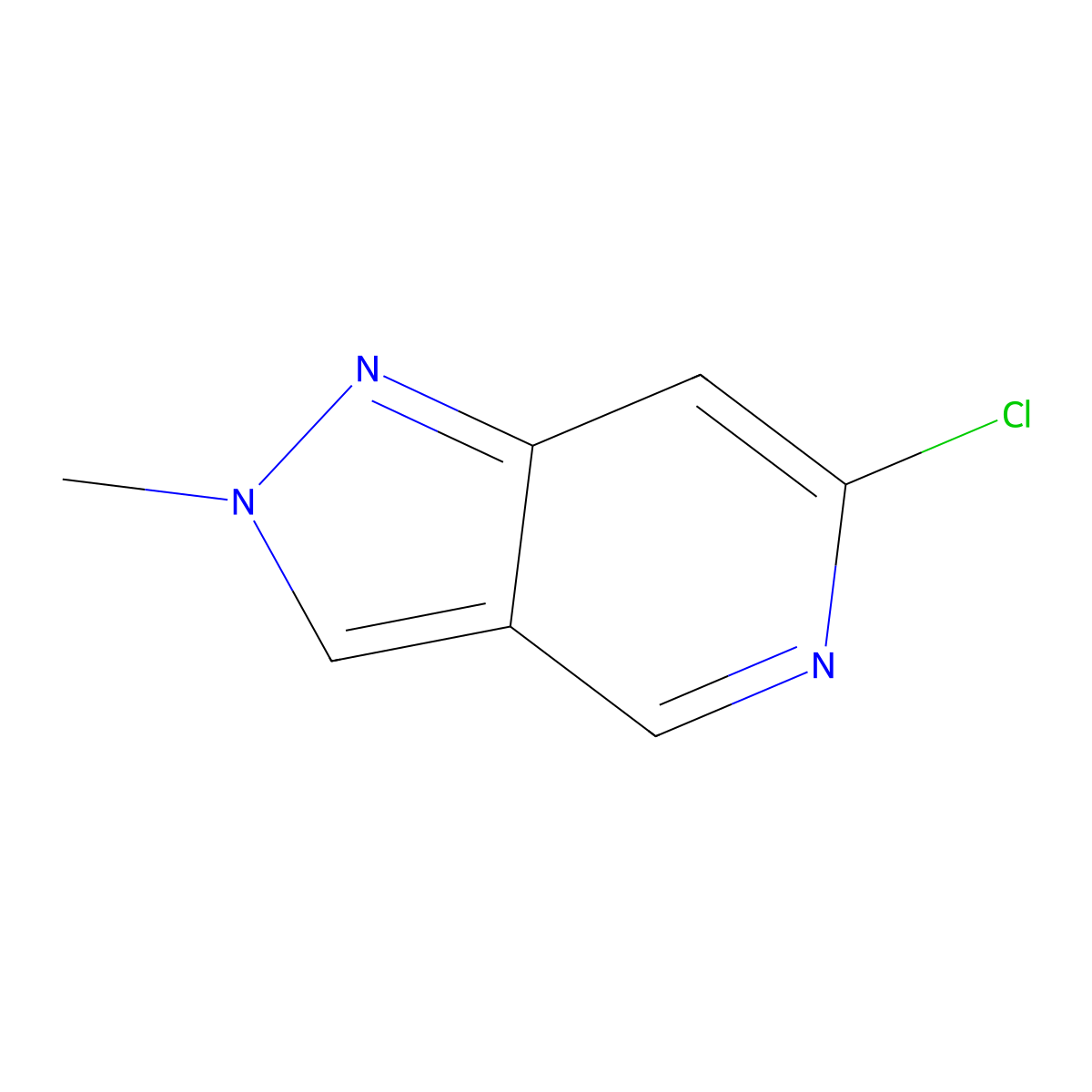6-Chloro-2-methyl-2H-pyrazolo[4,3-c]pyridine molecular structure, CAS 1956327-01-7