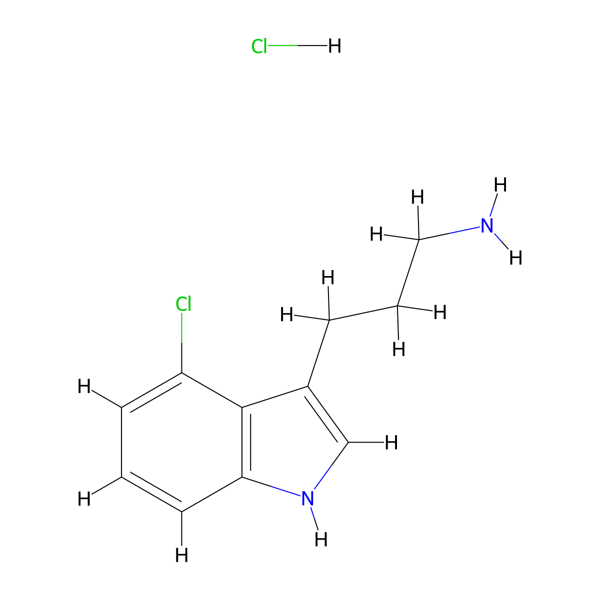 3-(4-Chloro-1H-indol-3-yl)propan-1-amine hydrochloride molecular structure, CAS 1956327-24-4