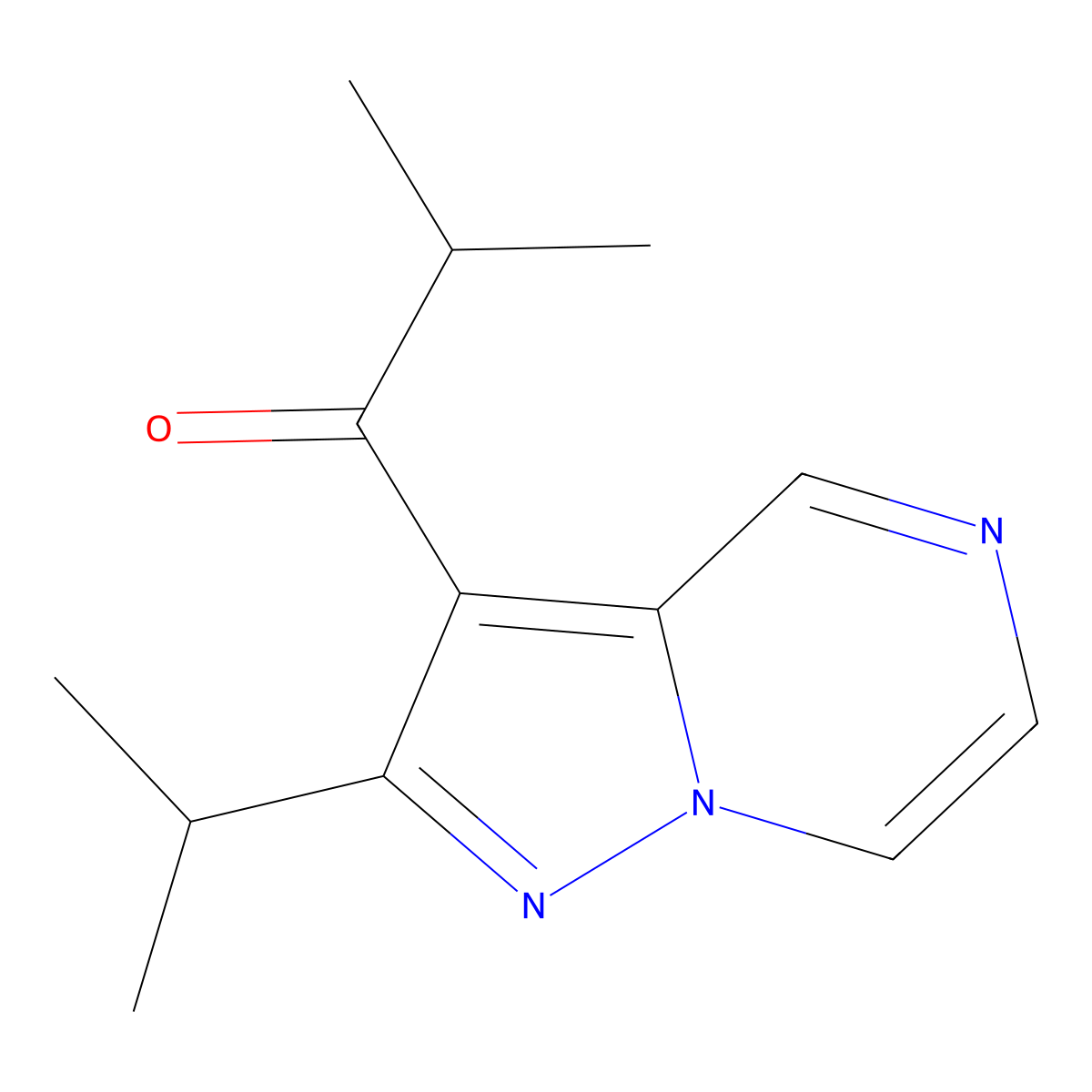 1-(2-Isopropylpyrazolo[1,5-a]pyrazin-3-yl)-2-methylpropan-1-one molecular structure, CAS 1956327-46-0