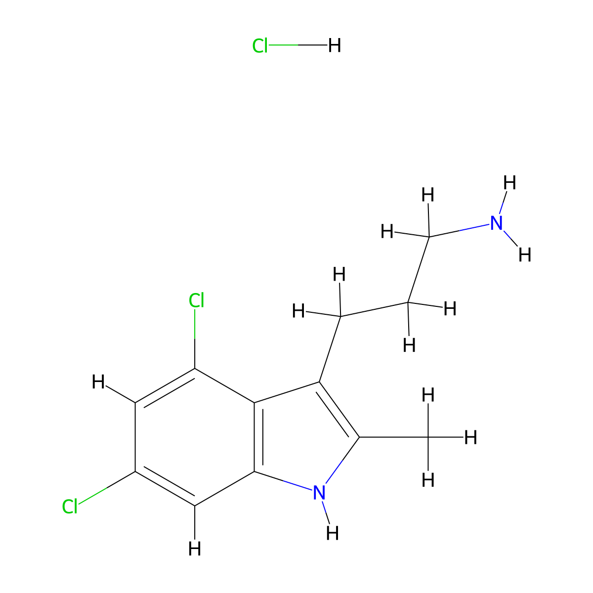 3-(4,6-Dichloro-2-methyl-1H-indol-3-yl)propan-1-amine hydrochloride molecular structure, CAS 1956327-51-7