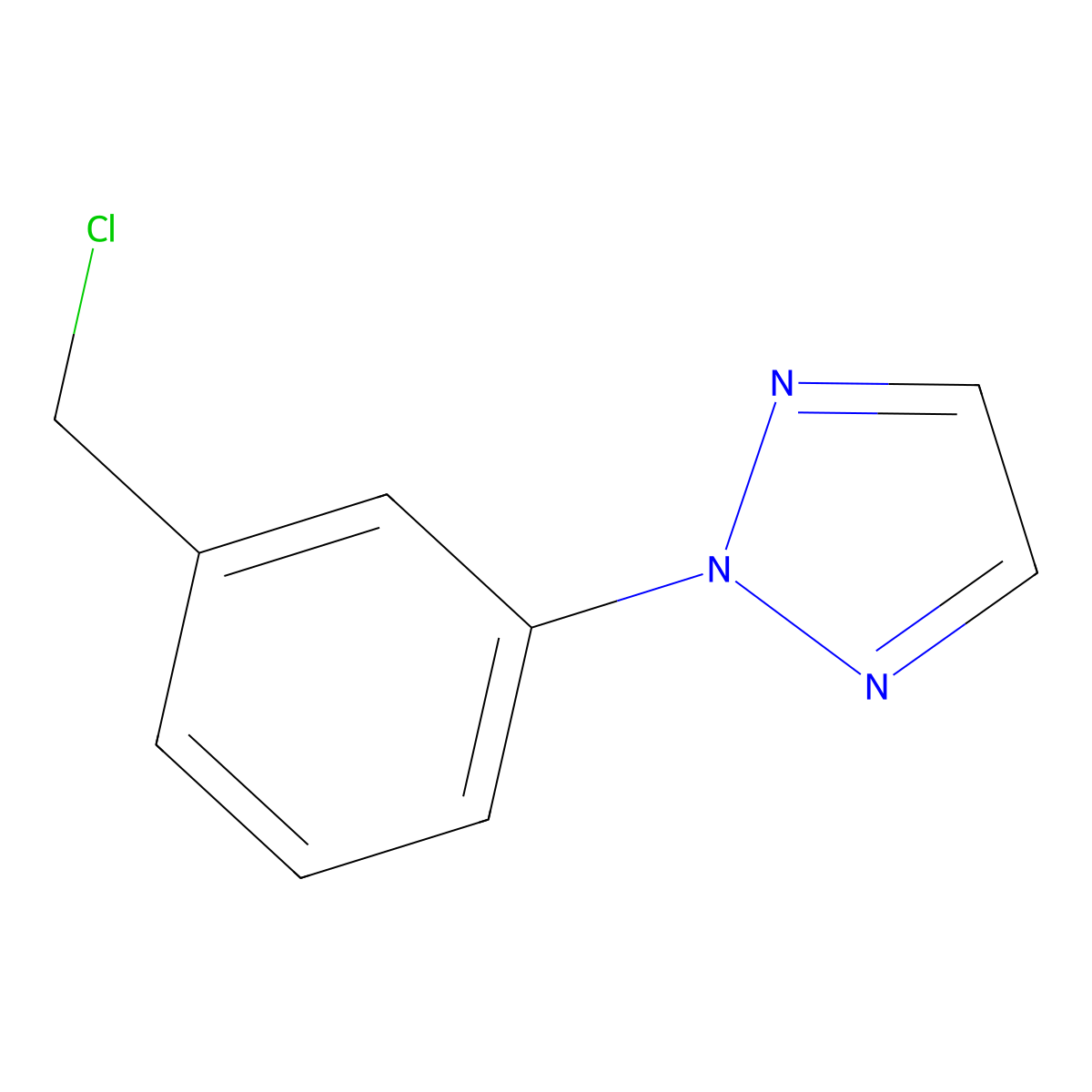 2-(3-(Chloromethyl)phenyl)-2H-1,2,3-triazole molecular structure, CAS 1956328-00-9