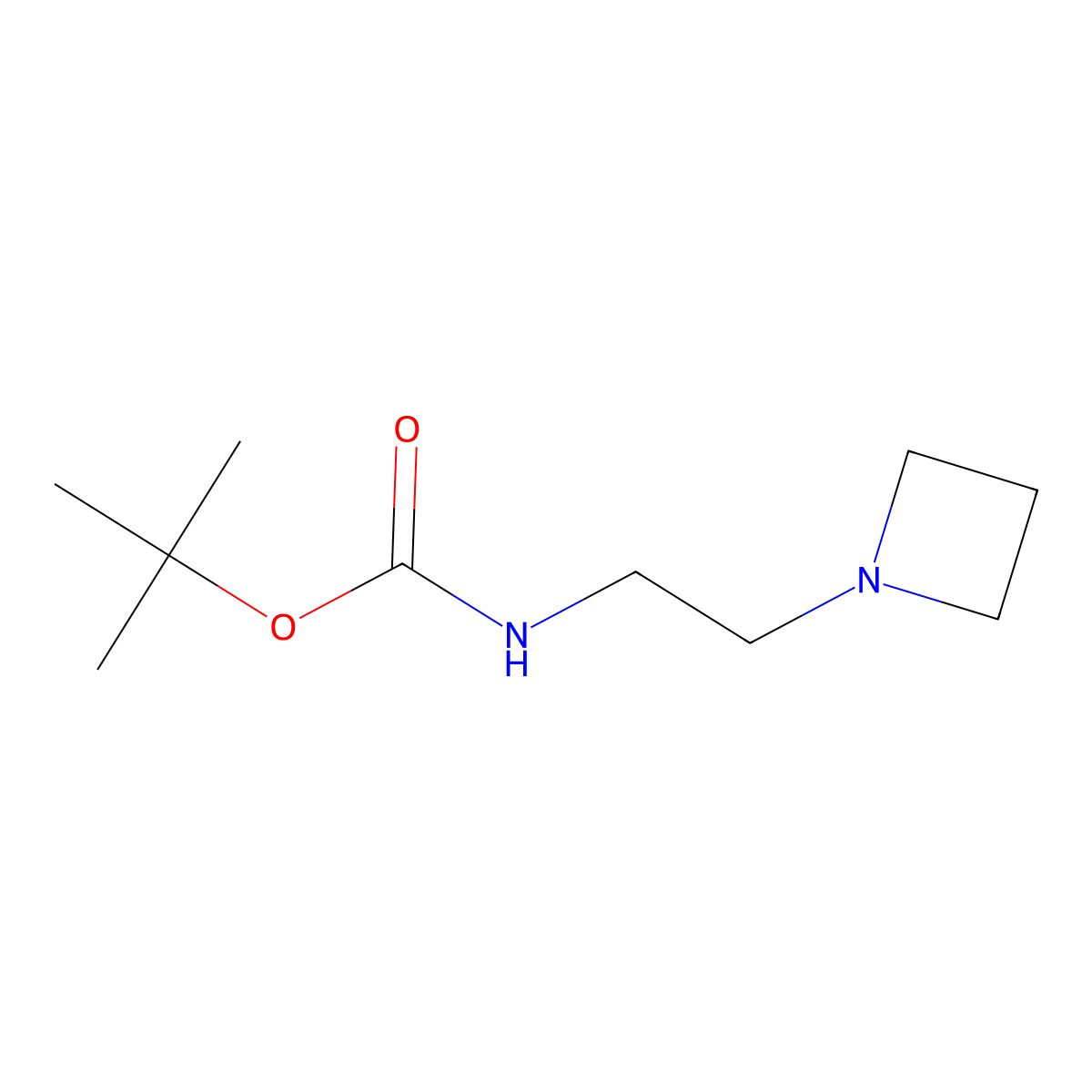 tert-Butyl (2-(azetidin-1-yl)ethyl)carbamate molecular structure, CAS 1956328-15-6