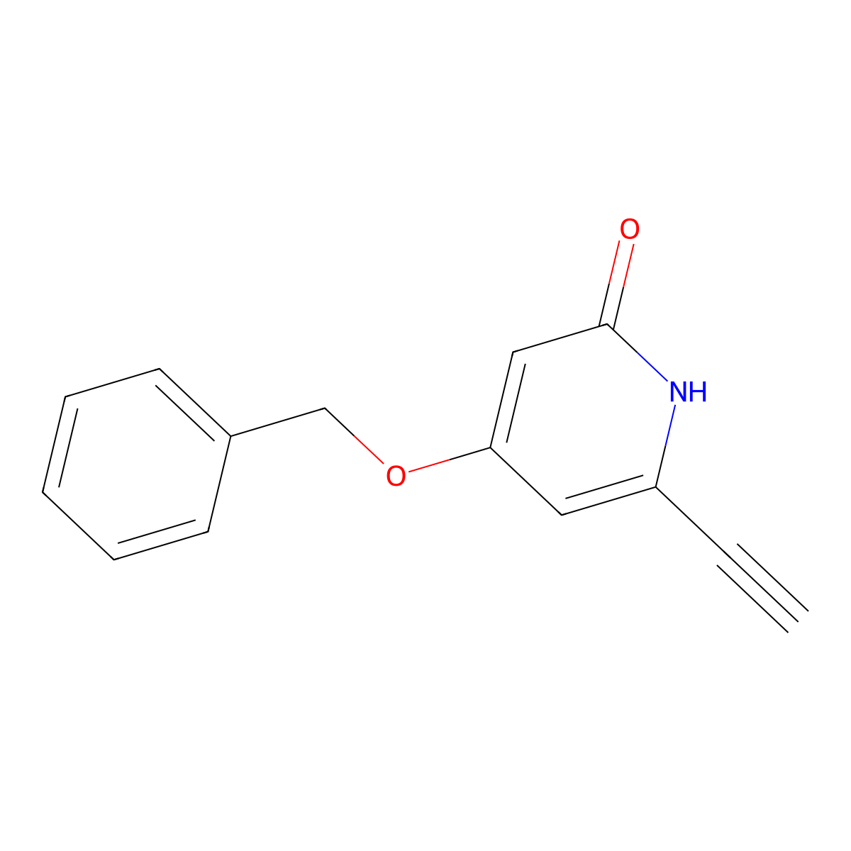 4-(Benzyloxy)-6-ethynylpyridin-2-ol molecular structure, CAS 1956328-37-2