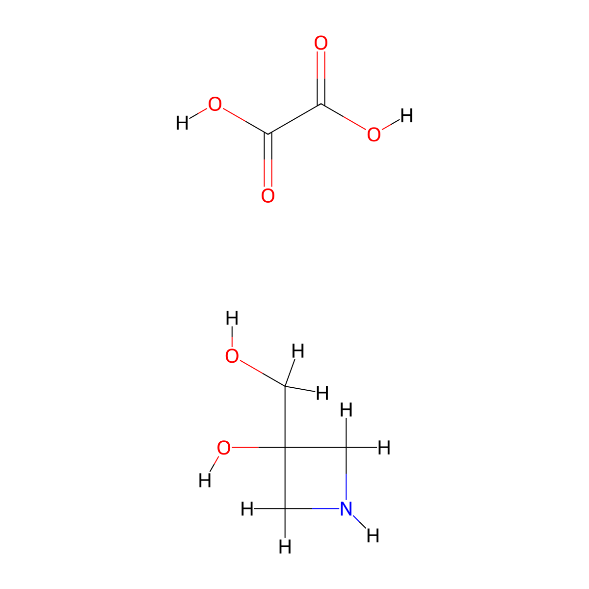 3-(Hydroxymethyl)azetidin-3-ol oxalate molecular structure, CAS 1956328-42-9