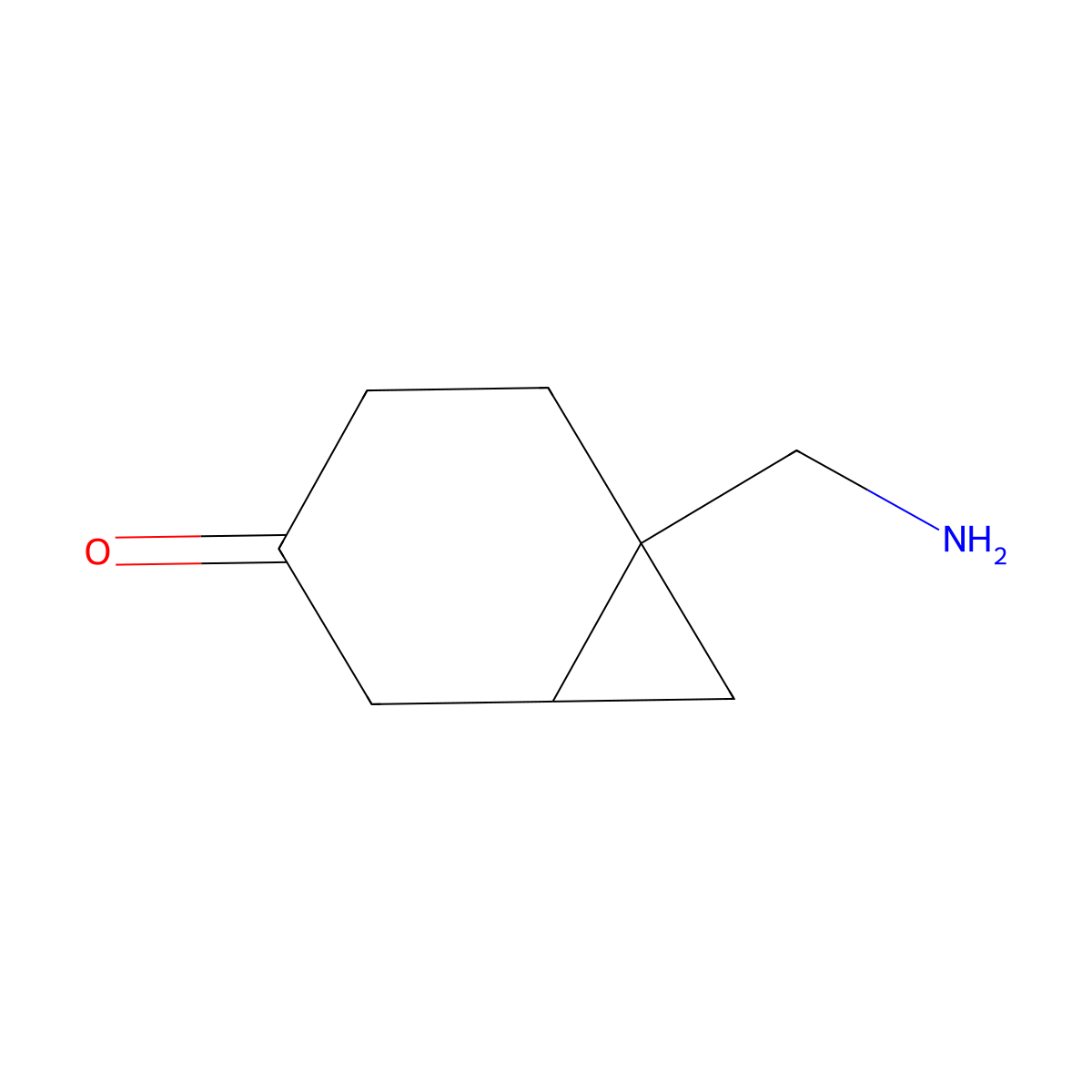 6-(Aminomethyl)bicyclo[4.1.0]heptan-3-one molecular structure, CAS 1956328-43-0