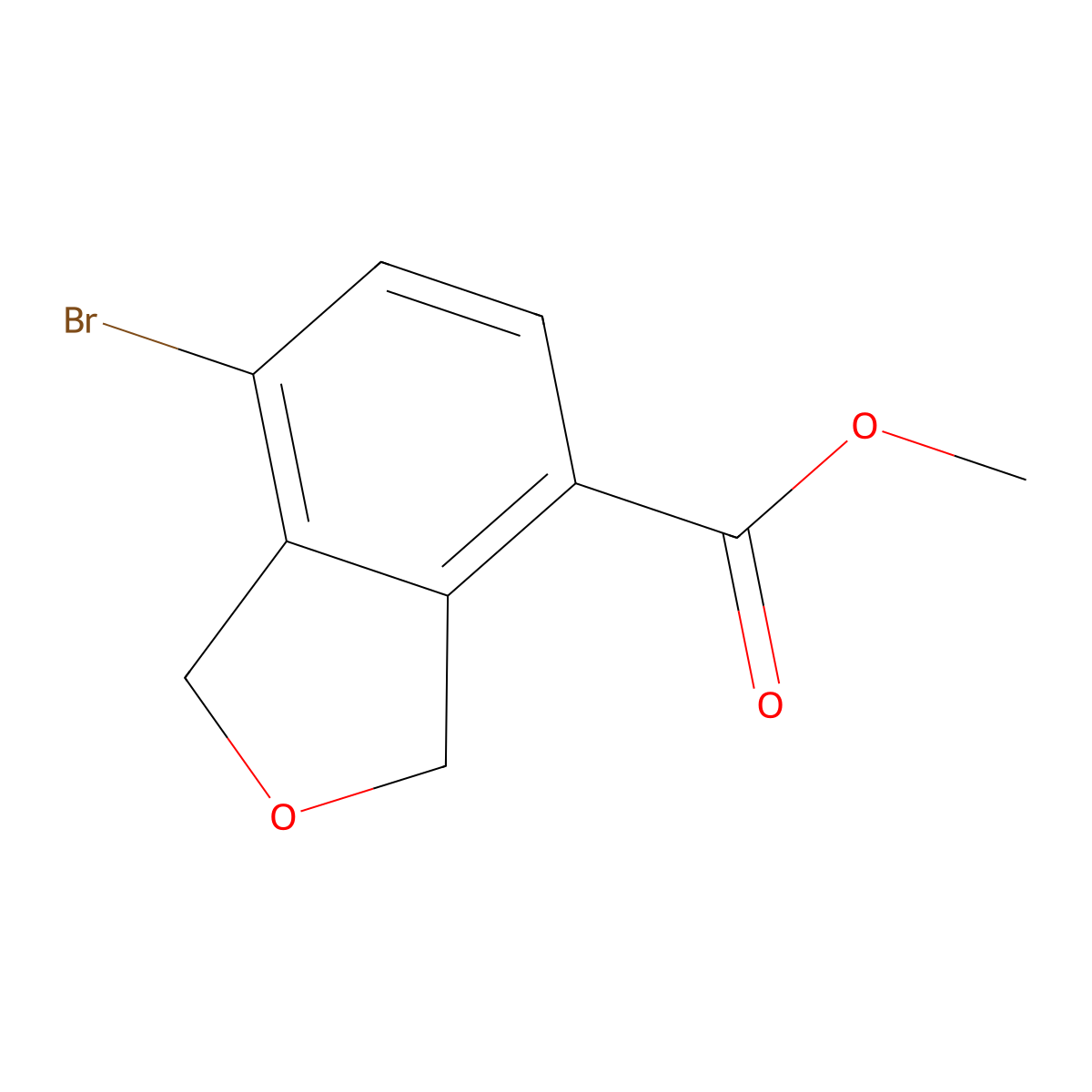 Methyl 7-bromo-1,3-dihydroisobenzofuran-4-carboxylate molecular structure, CAS 1956329-56-8