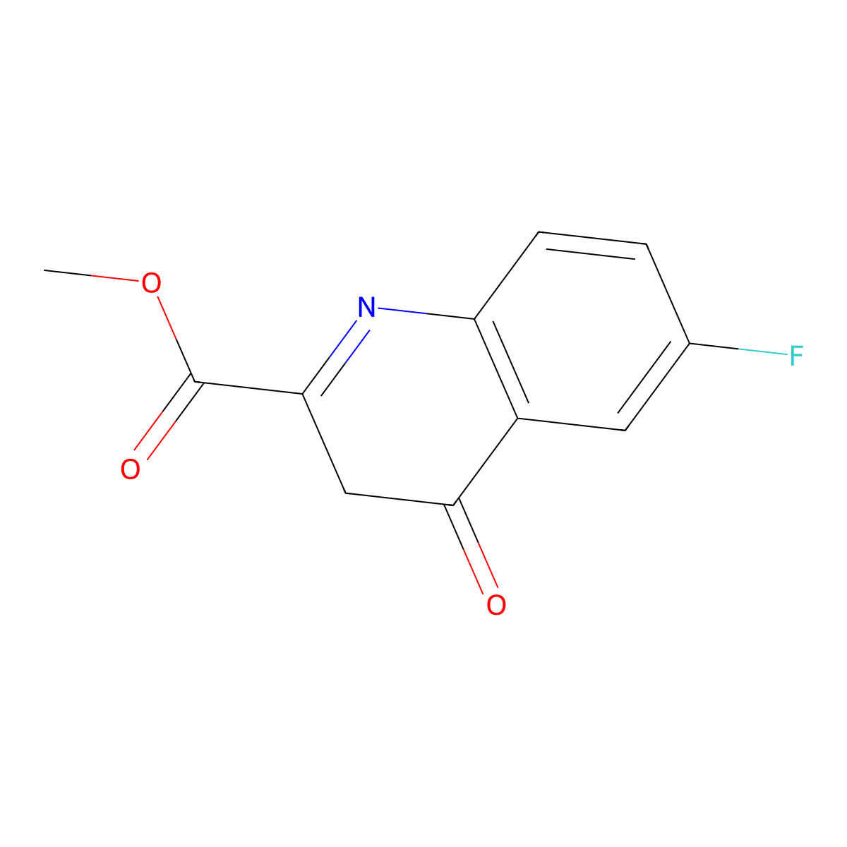 Methyl 6-fluoro-4-oxo-3,4-dihydroquinoline-2-carboxylate molecular structure, CAS 1956331-12-6