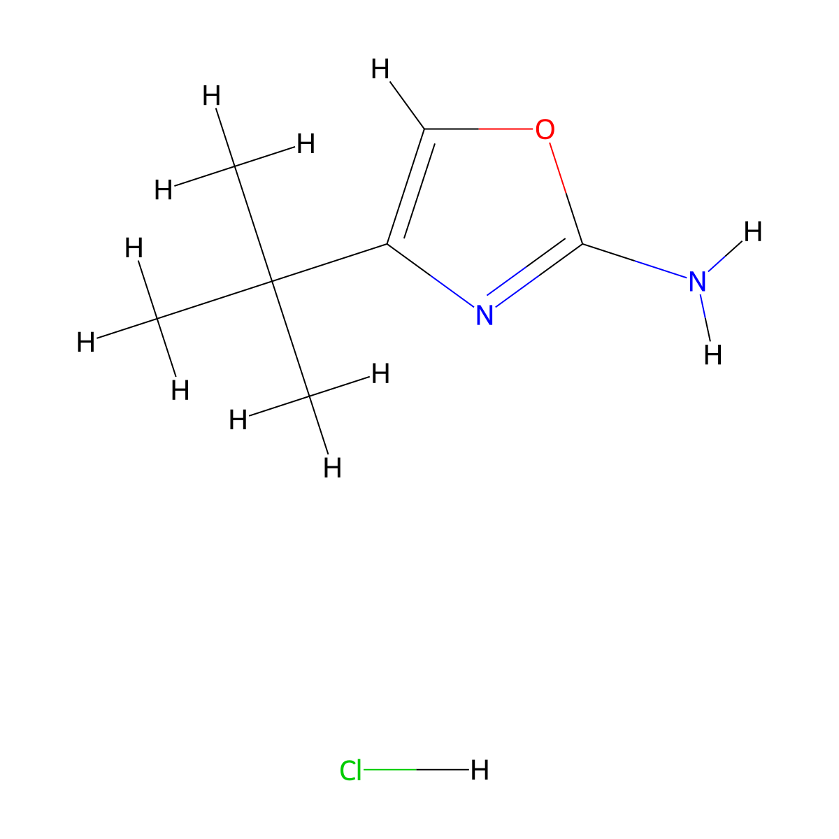 4-(tert-Butyl)oxazol-2-amine hydrochloride molecular structure, CAS 1956331-33-1