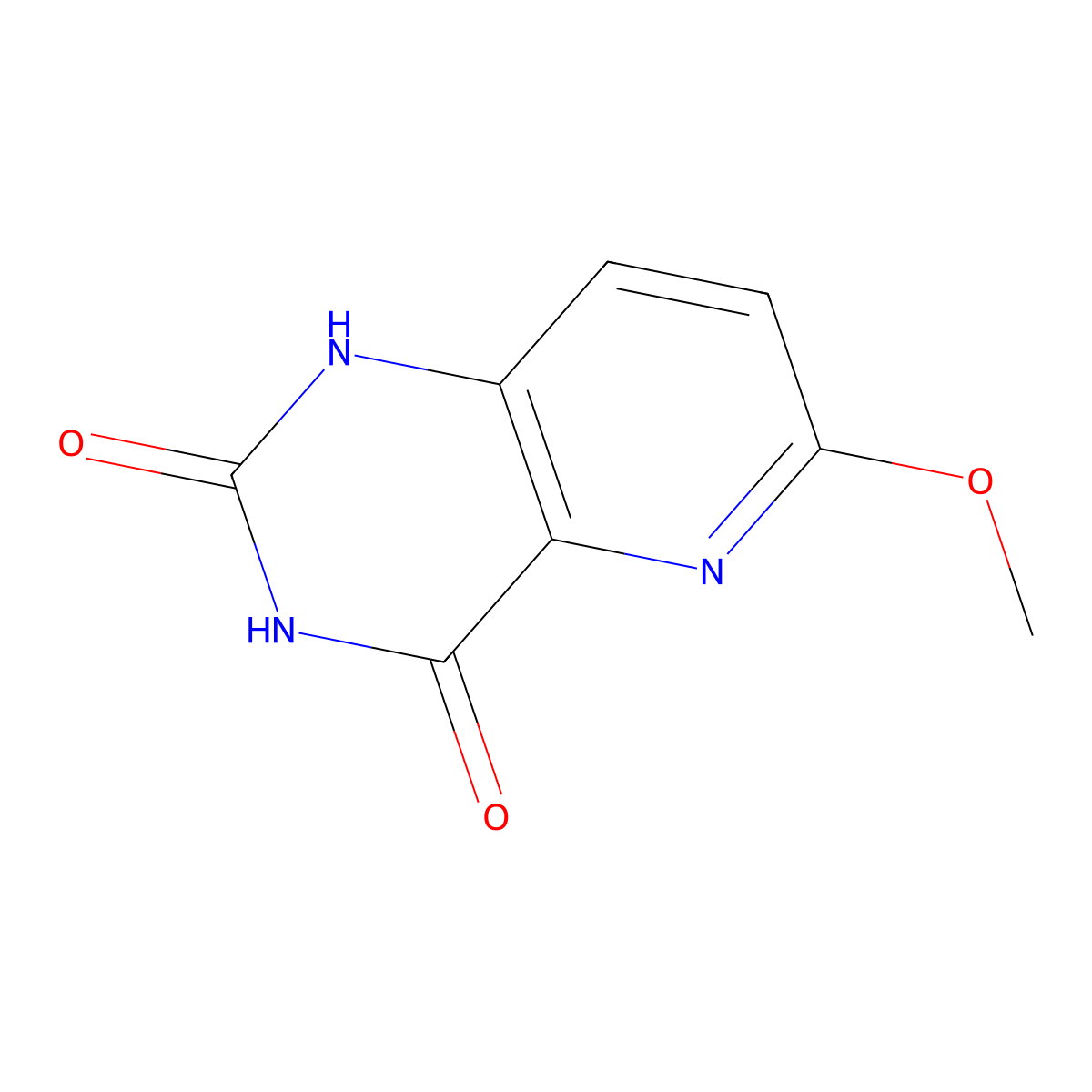 6-methoxypyrido[3,2-d]pyrimidine-2,4(1H,3H)-dione molecular structure, CAS 1956331-57-9