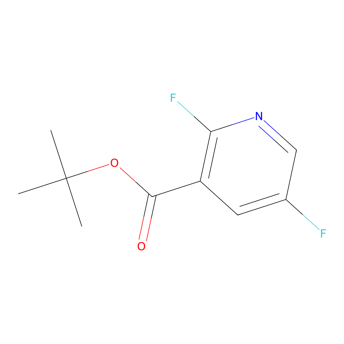 tert-Butyl 2,5-difluoronicotinate molecular structure, CAS 1956331-66-0