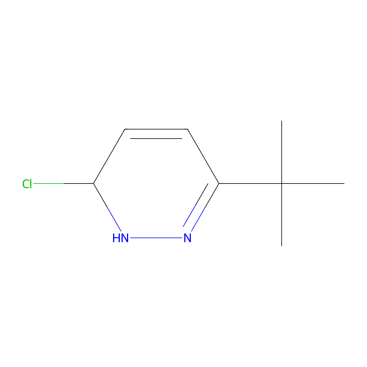 3-(tert-Butyl)-6-chloro-1,6-dihydropyridazine molecular structure, CAS 1956331-91-1