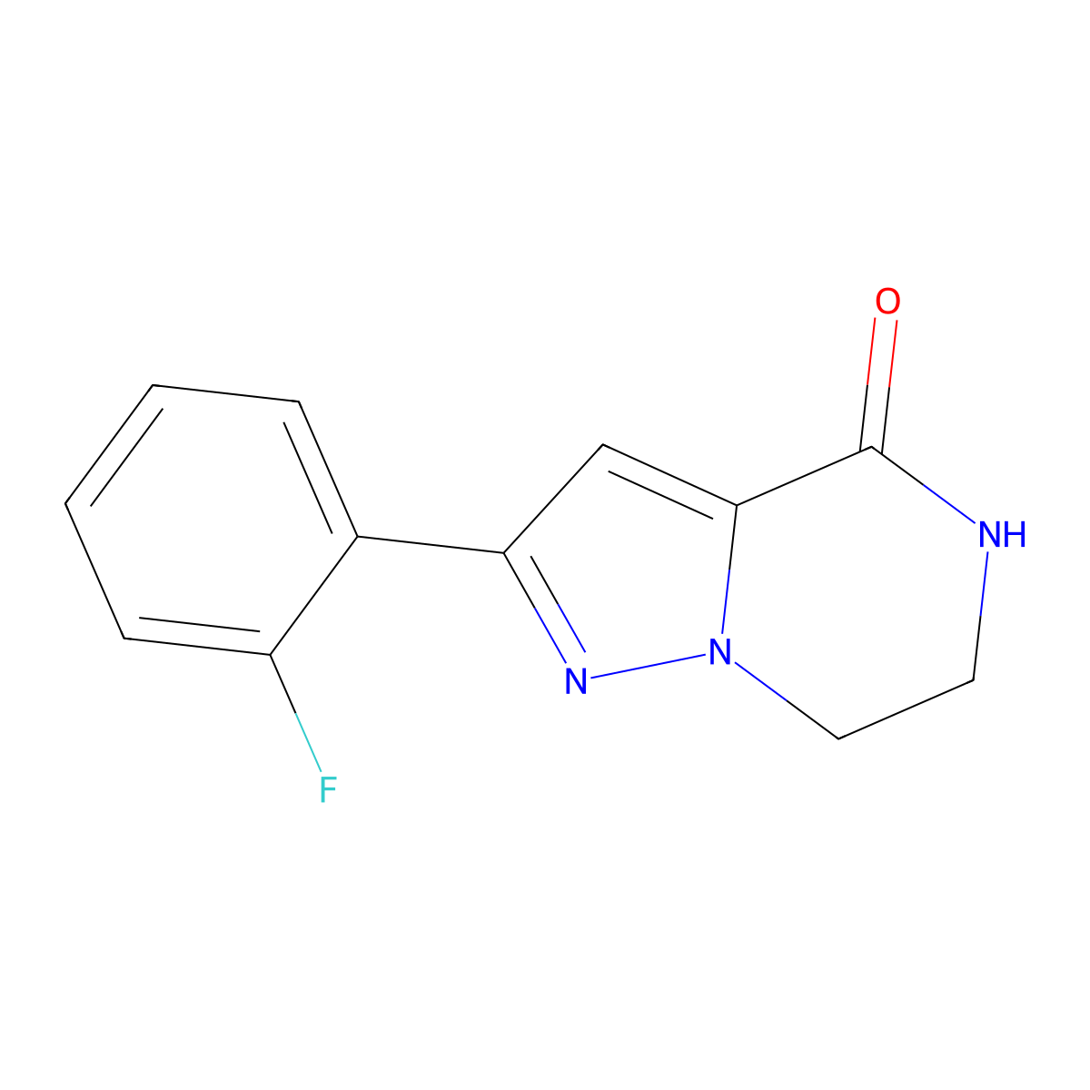 2-(2-Fluorophenyl)-6,7-dihydropyrazolo[1,5-A]pyrazin-4(5H)-one molecular structure, CAS 1956332-22-1