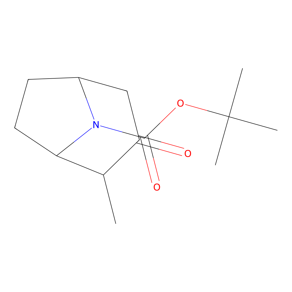 tert-Butyl 2-methyl-3-oxo-8-azabicyclo[3.2.1]octane-8-carboxylate molecular structure, CAS 1956335-05-9