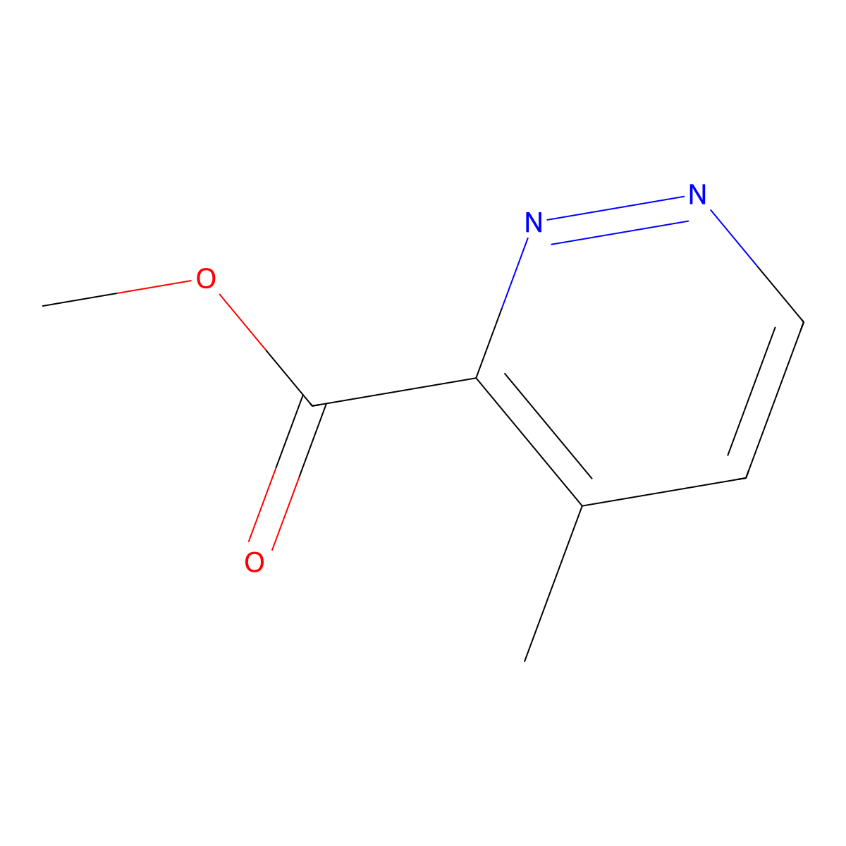 Methyl 4-methylpyridazine-3-carboxylate molecular structure, CAS 1956335-14-0