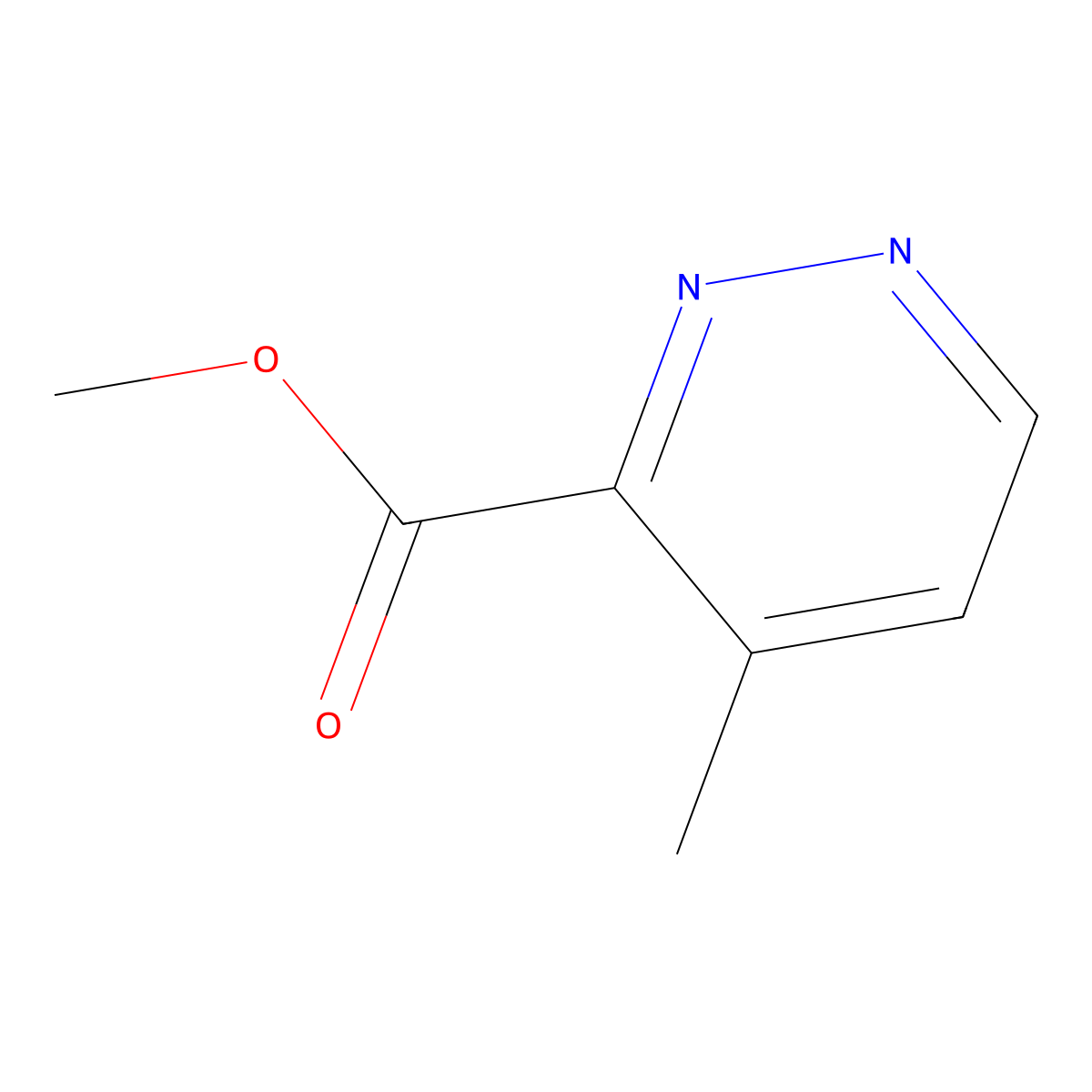 Methyl 4-methylpyridazine-3-carboxylate molecular structure, CAS 1956335-14-0