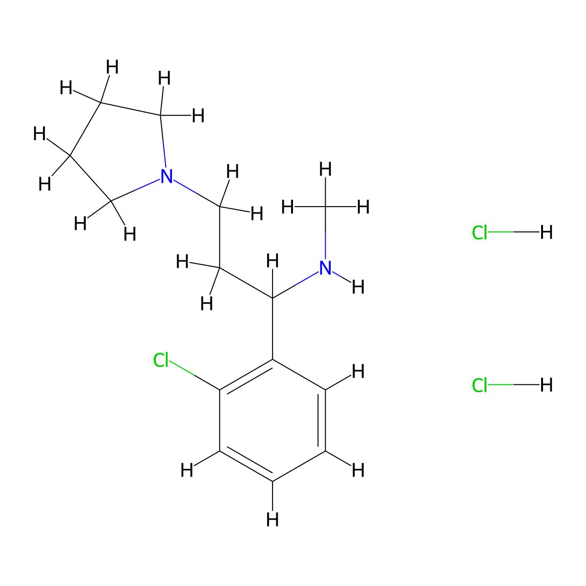 1-(2-Chlorophenyl)-N-methyl-3-(pyrrolidin-1-yl)propan-1-amine dihydrochloride molecular structure, CAS 1956335-24-2