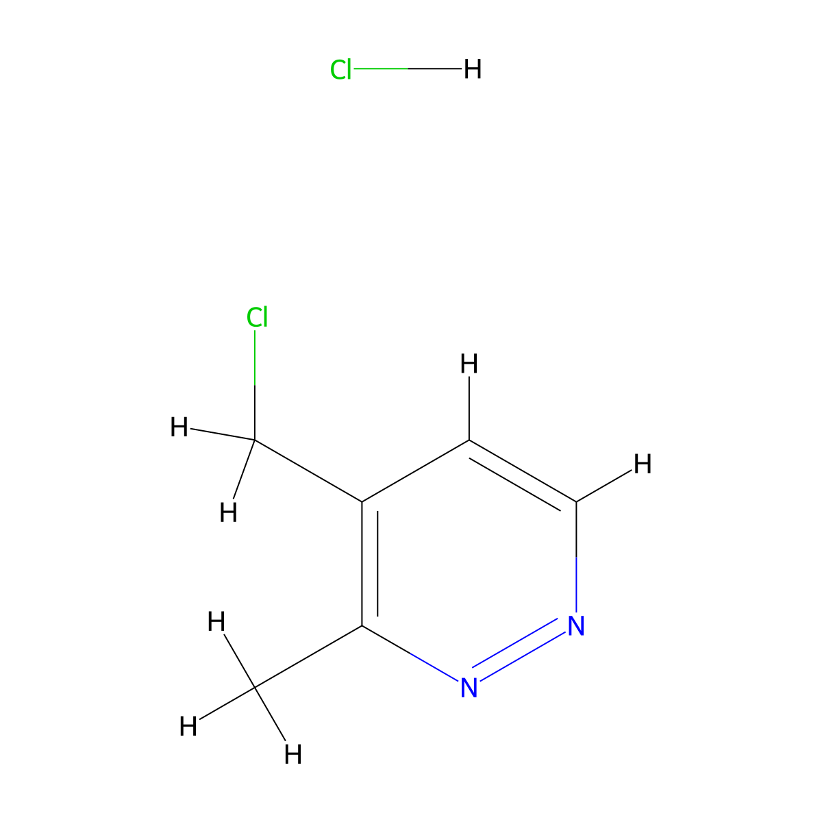 4-(Chloromethyl)-3-methylpyridazine hydrochloride molecular structure, CAS 1956335-43-5