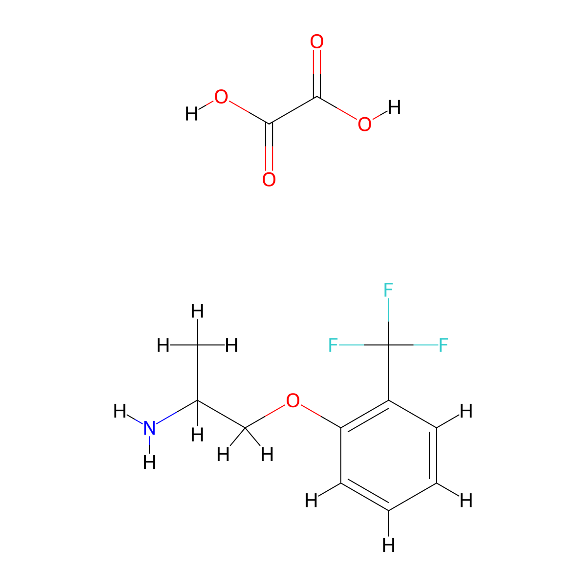 1-(2-(Trifluoromethyl)phenoxy)propan-2-amine oxalate molecular structure, CAS 1956335-54-8