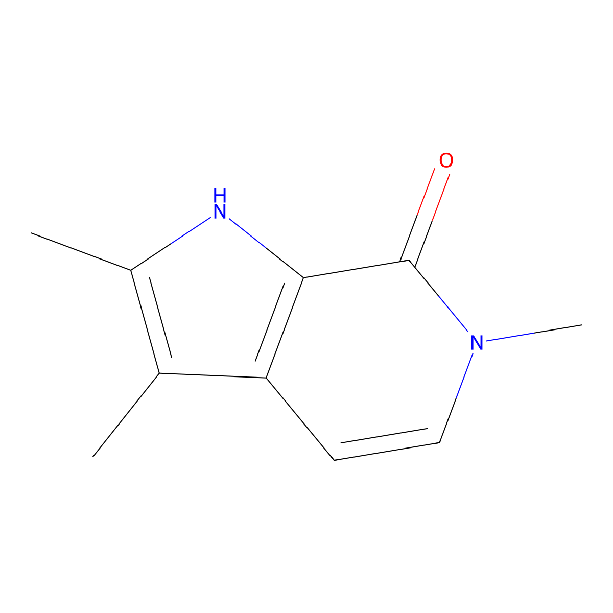 2,3,6-Trimethyl-1H-pyrrolo[2,3-c]pyridin-7(6H)-one molecular structure, CAS 1956335-58-2