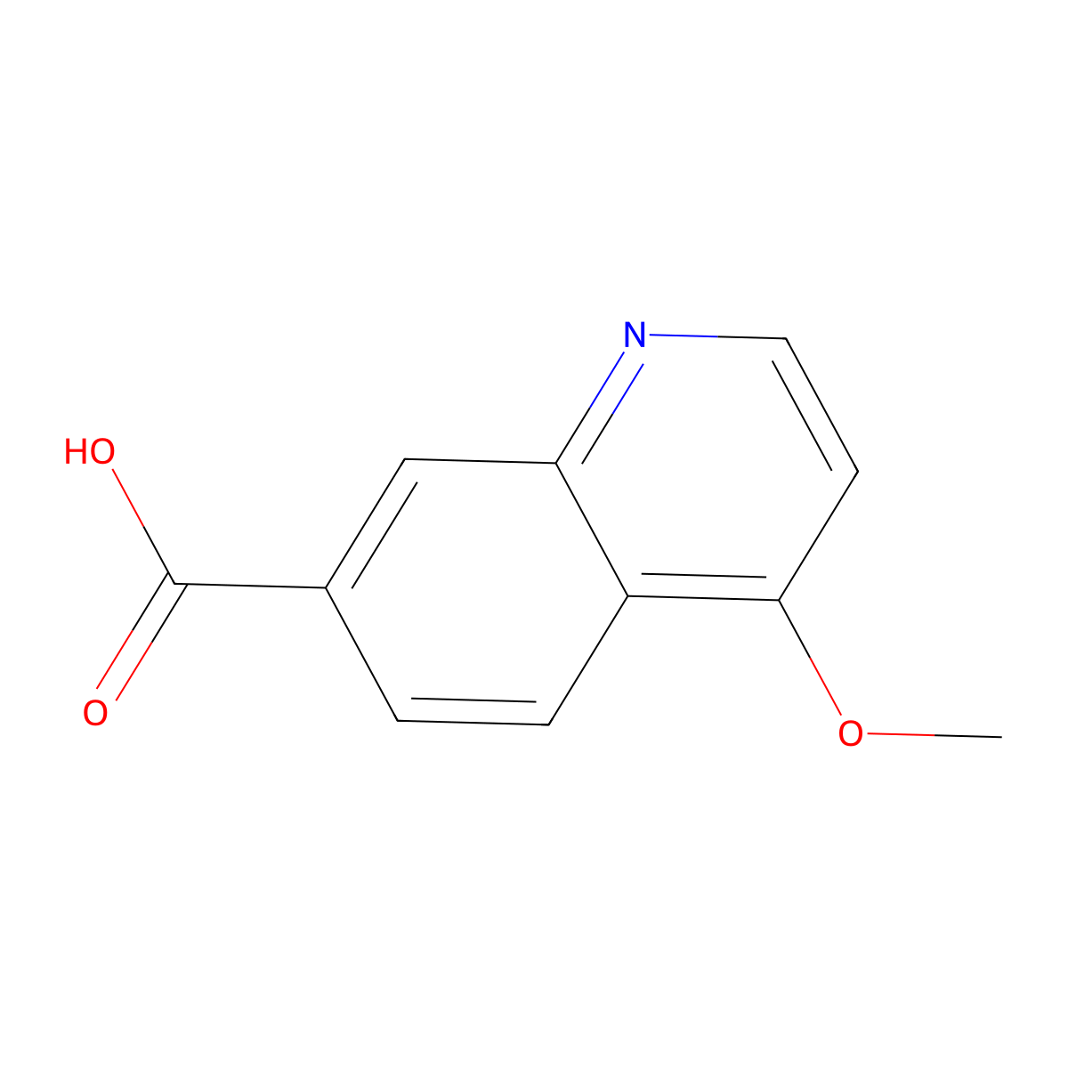 4-Methoxyquinoline-7-carboxylic acid molecular structure, CAS 1956335-60-6