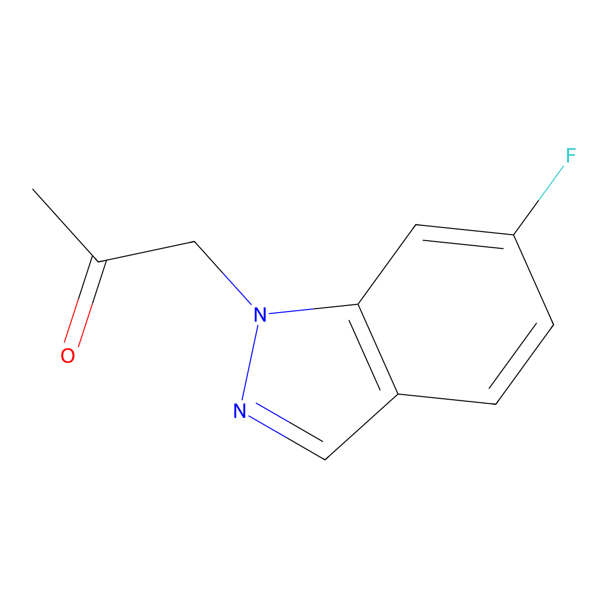 1-(6-Fluoro-1H-indazol-1-yl)propan-2-one molecular structure, CAS 1956335-76-4