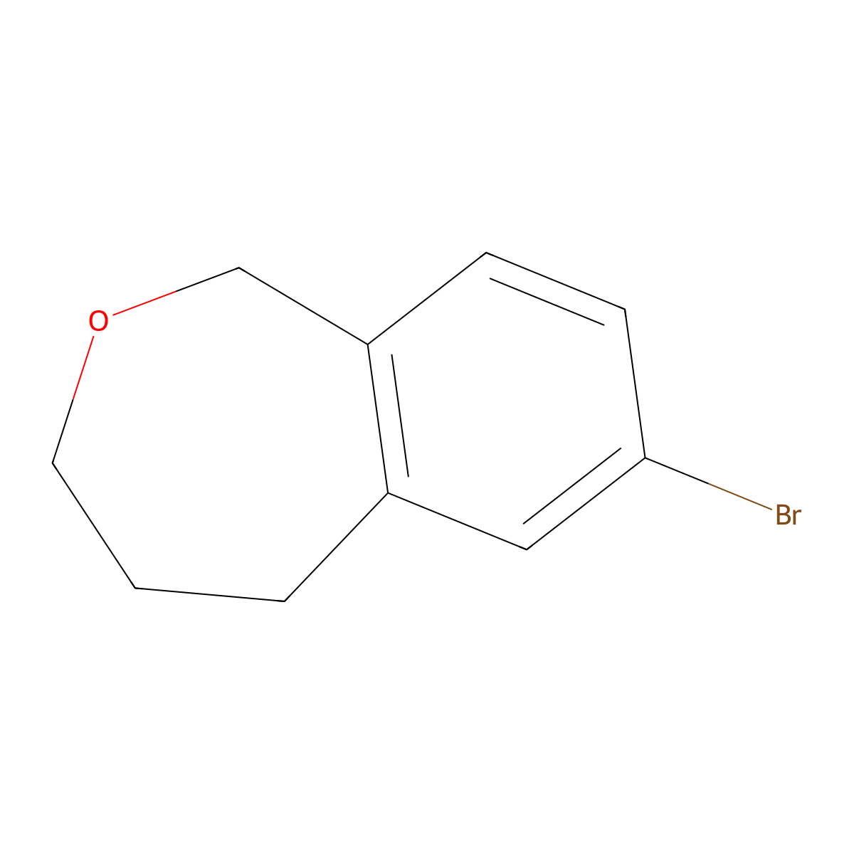 7-Bromo-1,3,4,5-tetrahydrobenzo[c]oxepine molecular structure, CAS 1956340-62-7