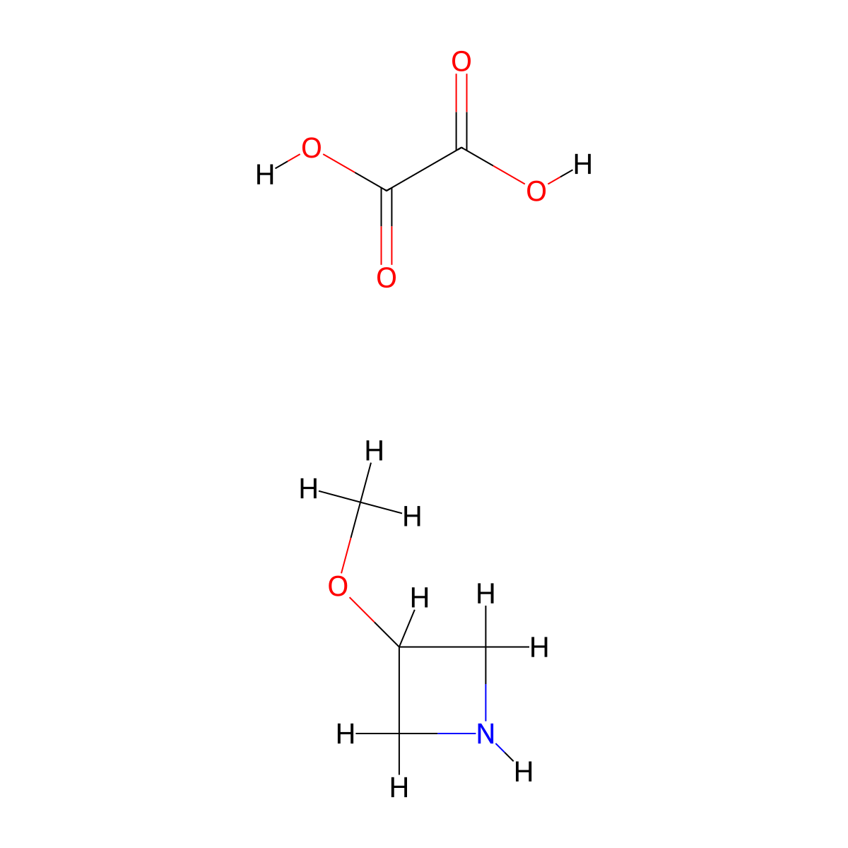 3-Methoxyazetidine oxalate molecular structure, CAS 1956341-37-9