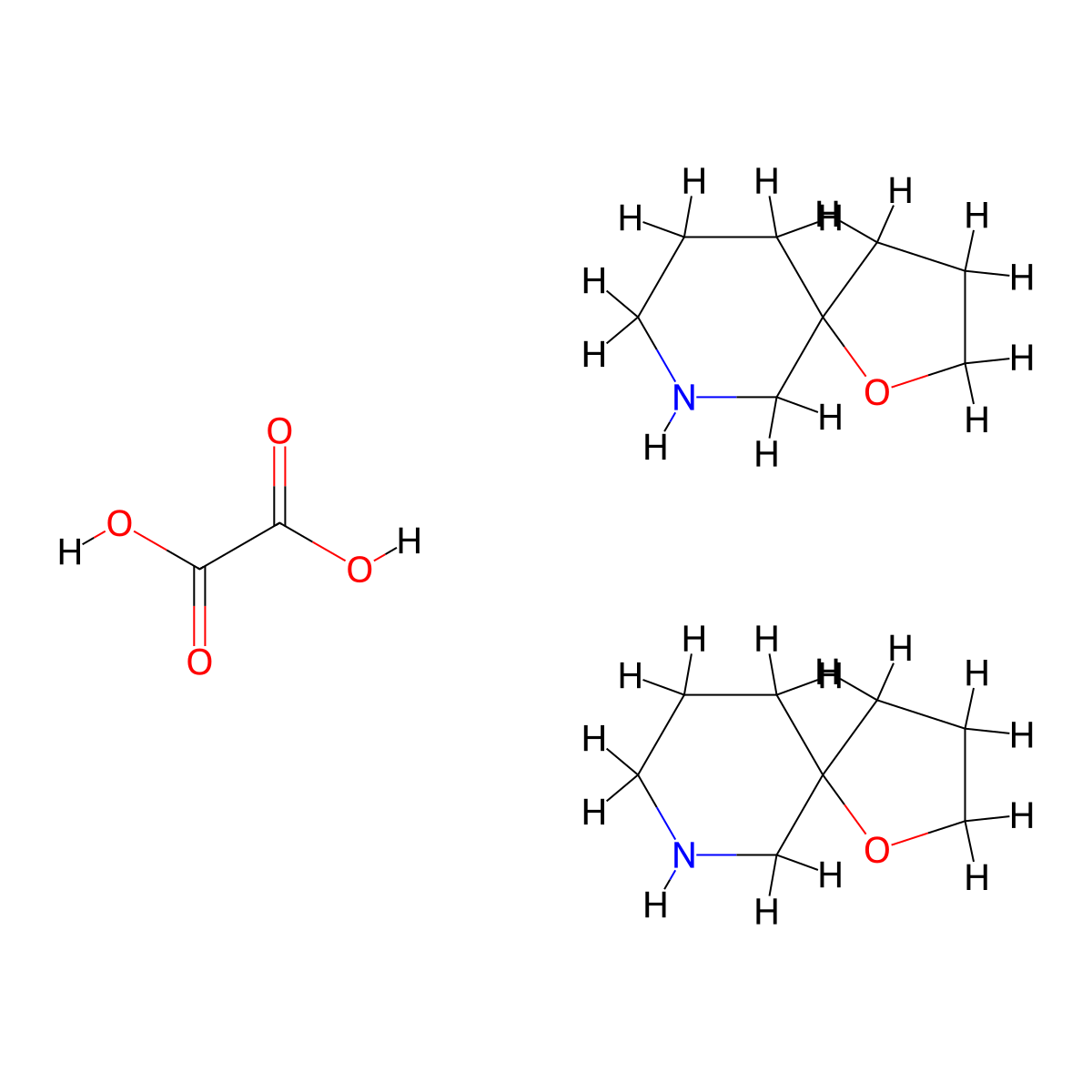 1-Oxa-7-azaspiro[4.5]Decane hemioxalate molecular structure, CAS 1956354-47-4