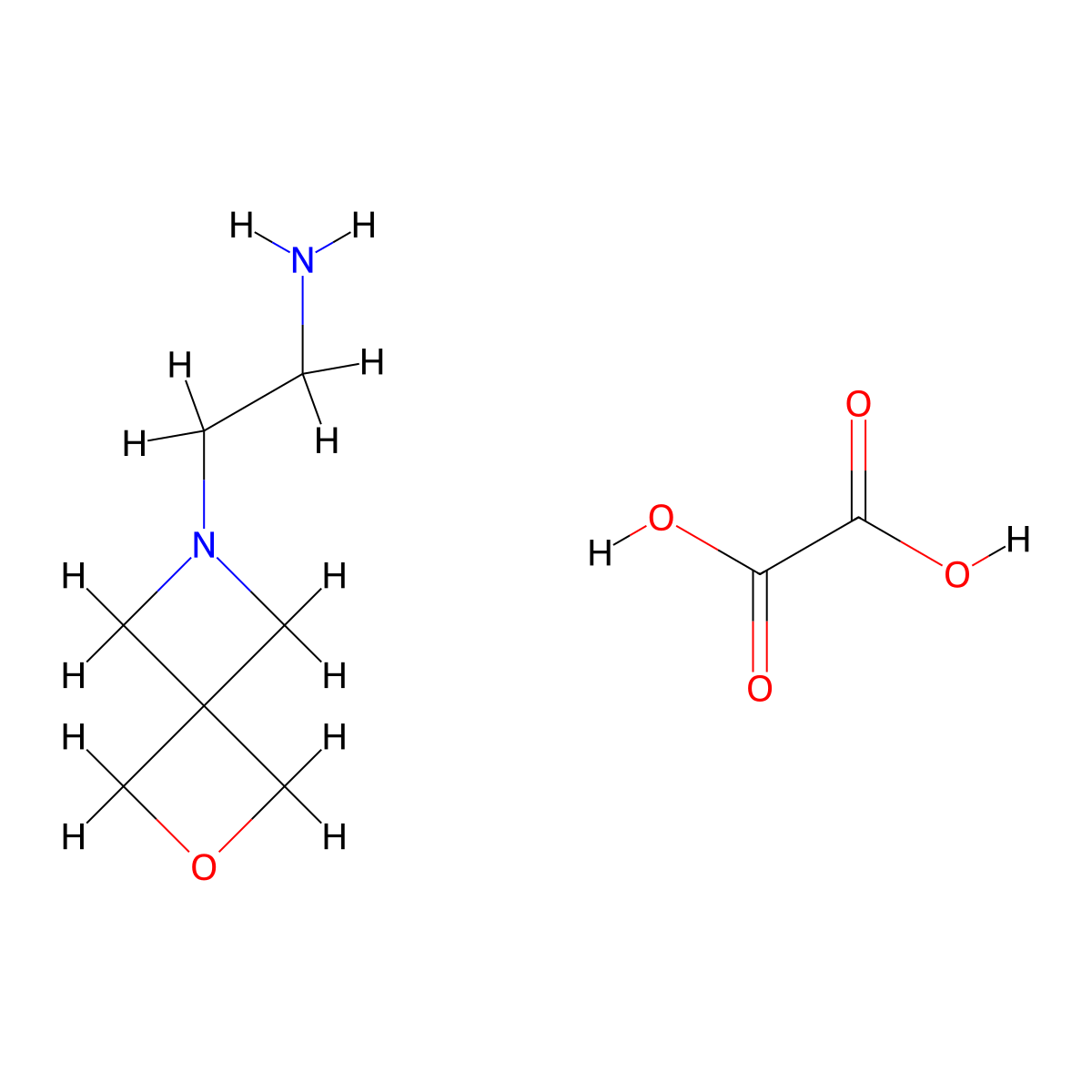 2-(2-Oxa-6-azaspiro[3.3]heptan-6-yl)ethanamine oxalate molecular structure, CAS 1956354-52-1
