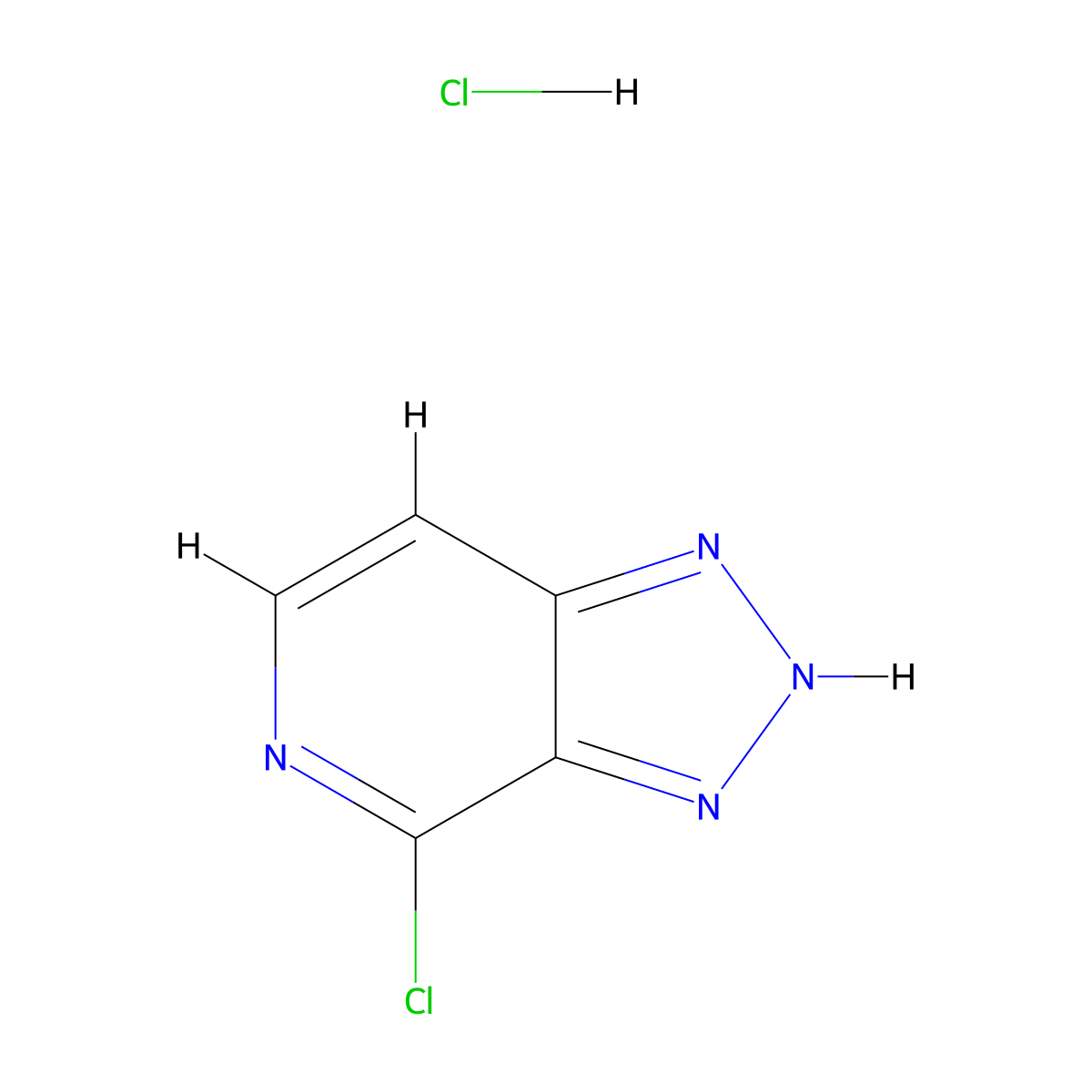 4-Chloro-3H-[1,2,3]triazolo[4,5-c]pyridine hydrochloride molecular structure, CAS 1956354-61-2