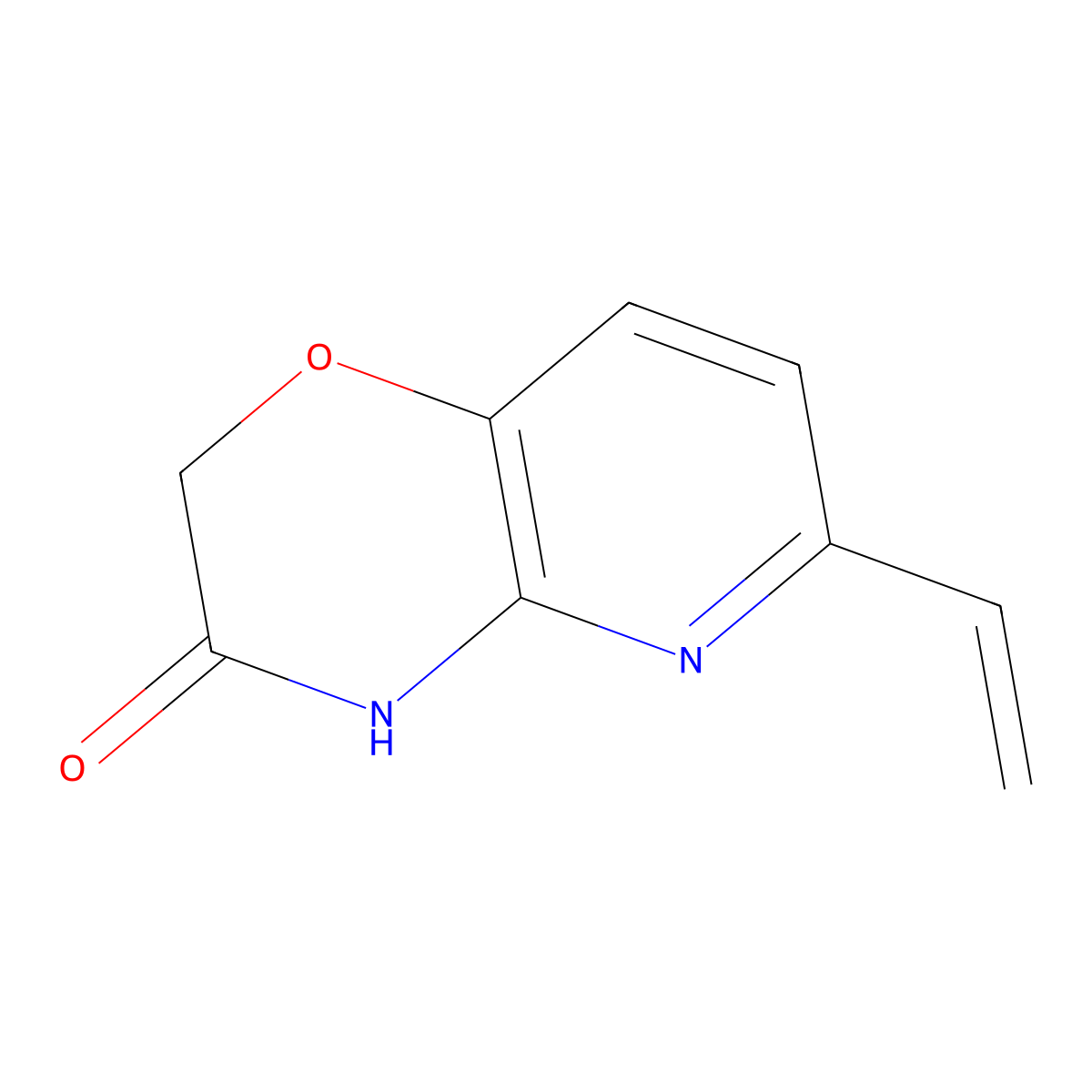 6-Vinyl-2H-pyrido[3,2-b][1,4]oxazin-3(4H)-one molecular structure, CAS 1956354-70-3