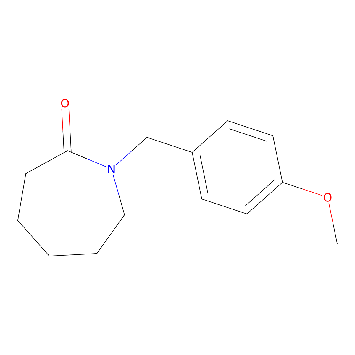1-(4-Methoxybenzyl)azepan-2-one molecular structure, CAS 1956354-75-8