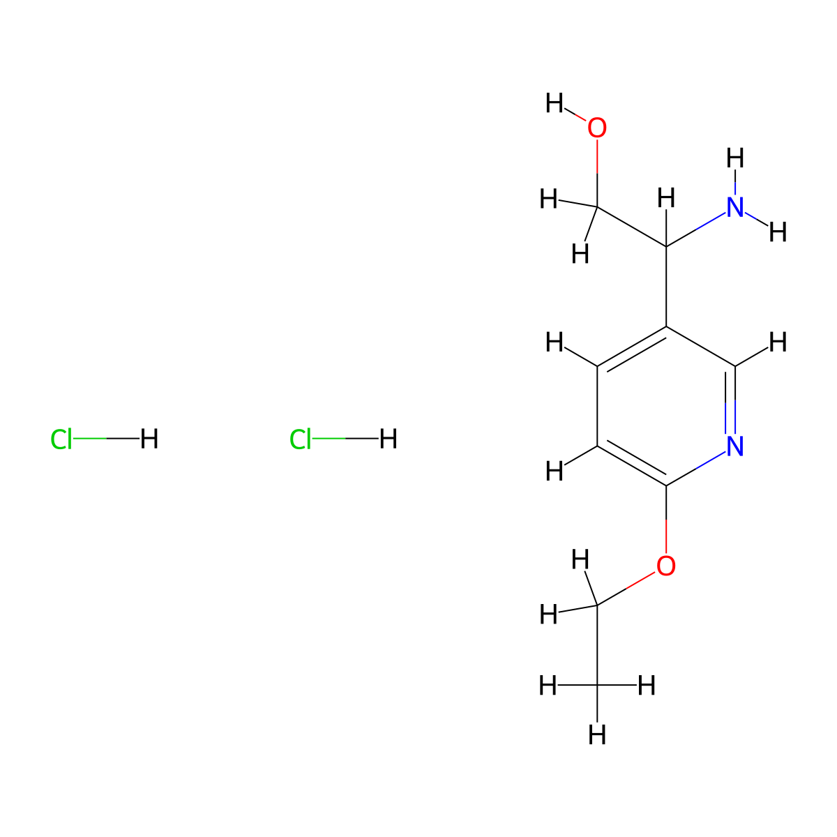 2-Amino-2-(6-ethoxypyridin-3-yl)ethanol dihydrochloride molecular structure, CAS 1956356-19-6