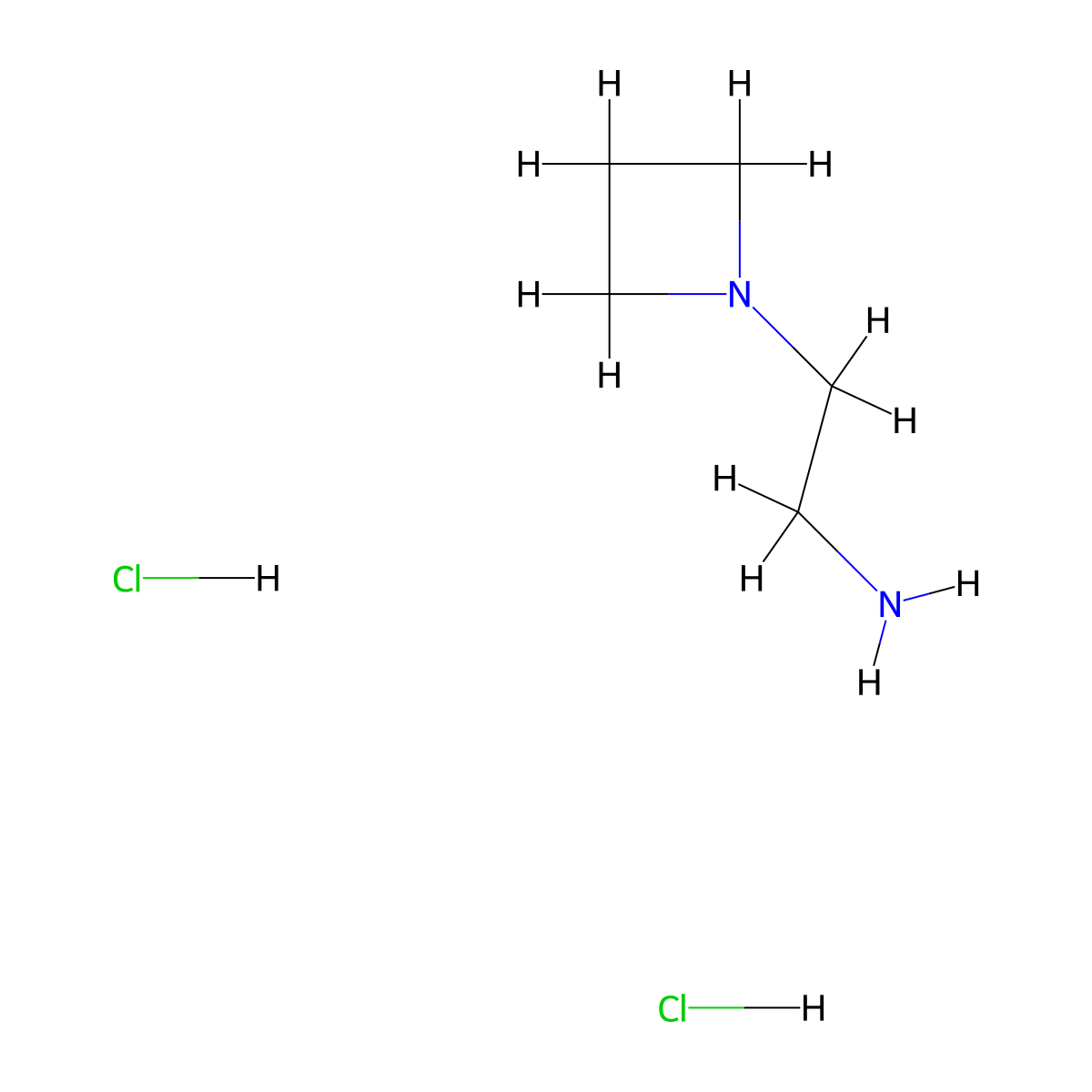 2-(Azetidin-1-yl)ethanamine dihydrochloride molecular structure, CAS 1956365-06-2