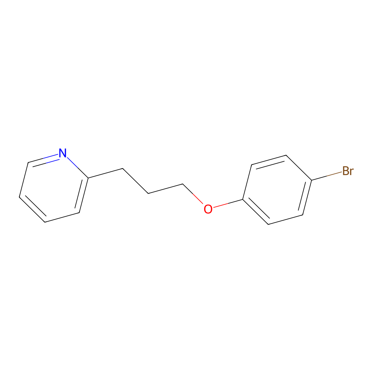 2-(3-(4-Bromophenoxy)propyl)pyridine molecular structure, CAS 1956365-59-5
