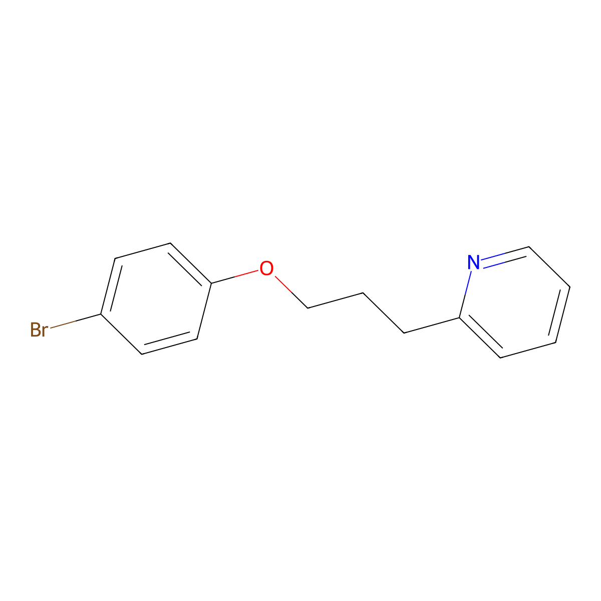 2-(3-(4-Bromophenoxy)propyl)pyridine molecular structure, CAS 1956365-59-5