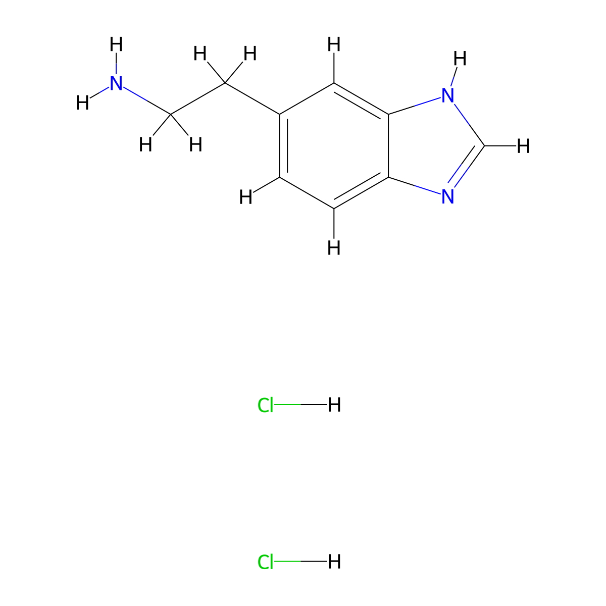 2-(1H-Benzoimidazol-5-yl)-ethylamine dihydrochloride molecular structure, CAS 1956366-01-0