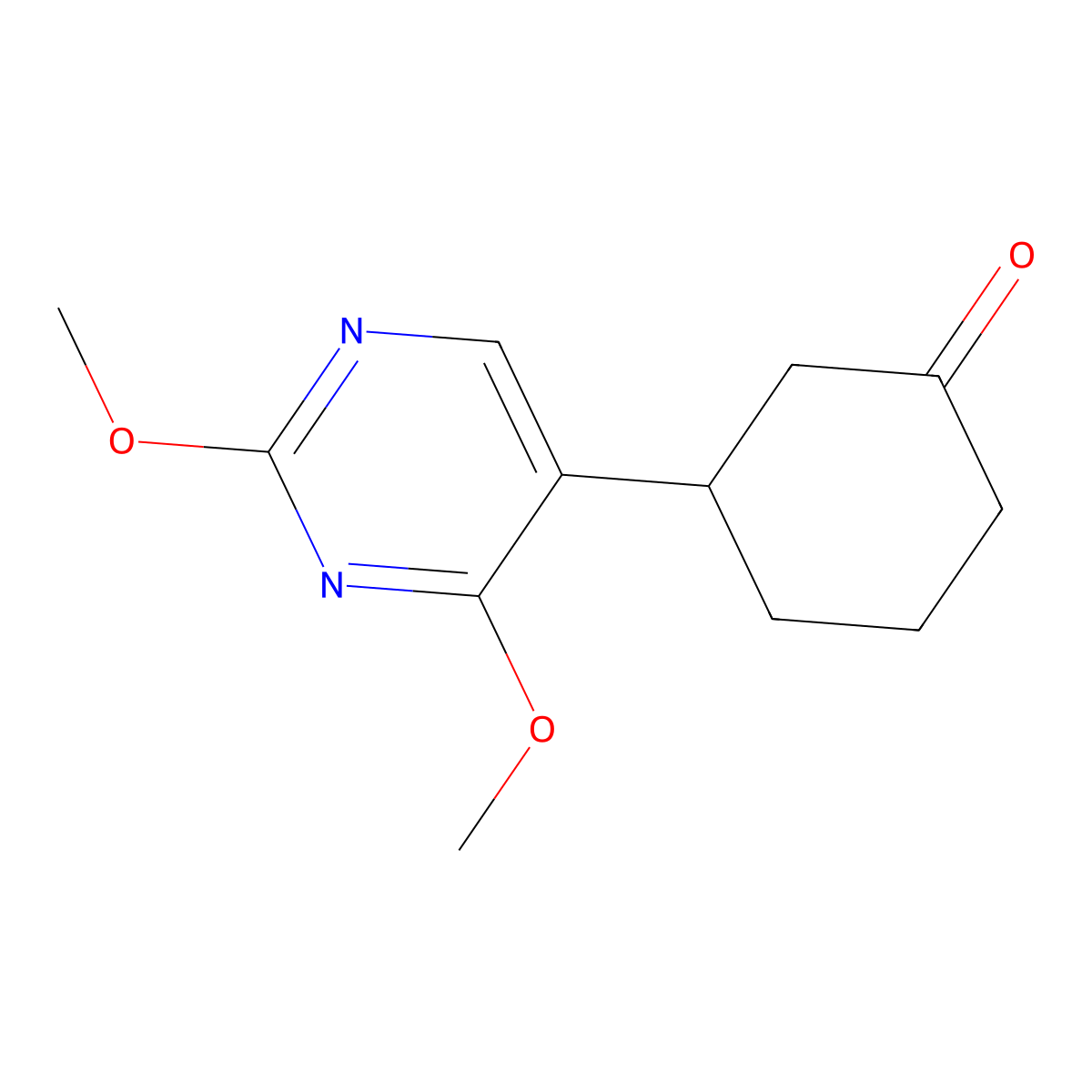 3-(2,4-Dimethoxypyrimidin-5-yl)cyclohexanone molecular structure, CAS 1956366-42-9
