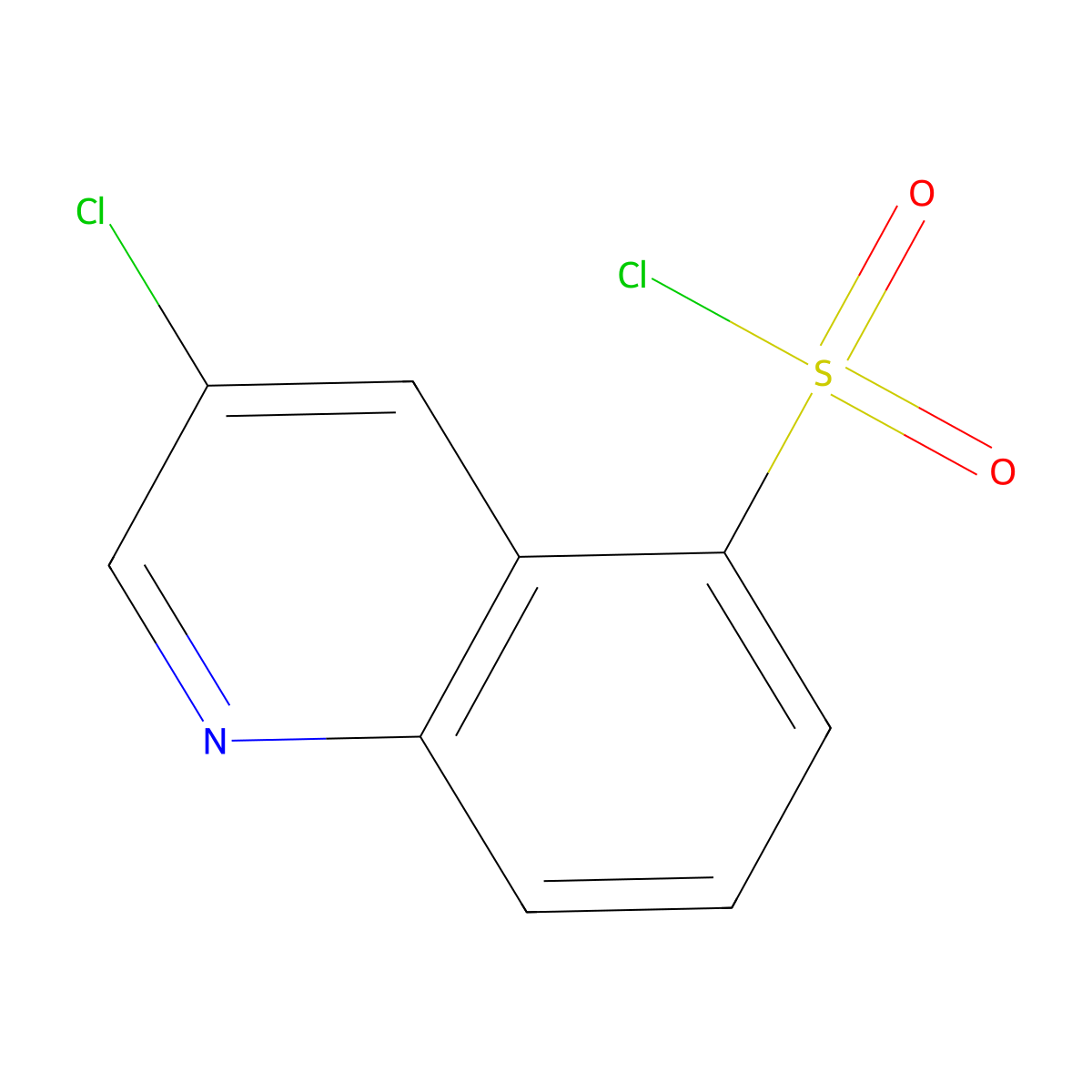 3-Chloroquinoline-5-sulfonyl chloride molecular structure, CAS 1956366-76-9