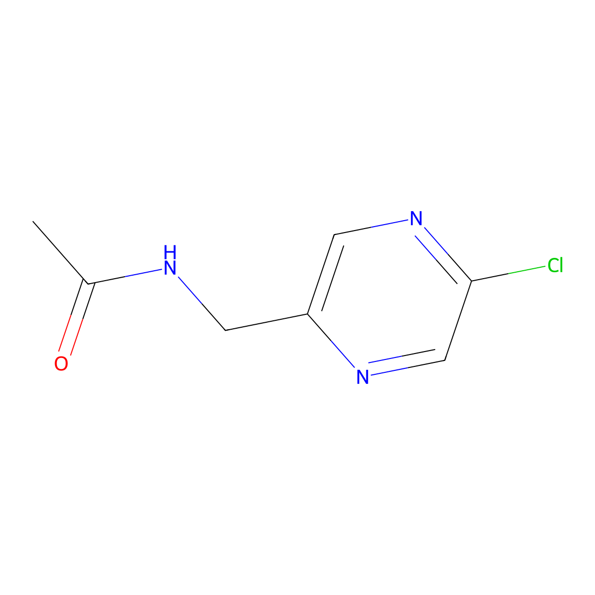 N-((5-Chloropyrazin-2-yl)methyl)acetamide molecular structure, CAS 1956367-01-3