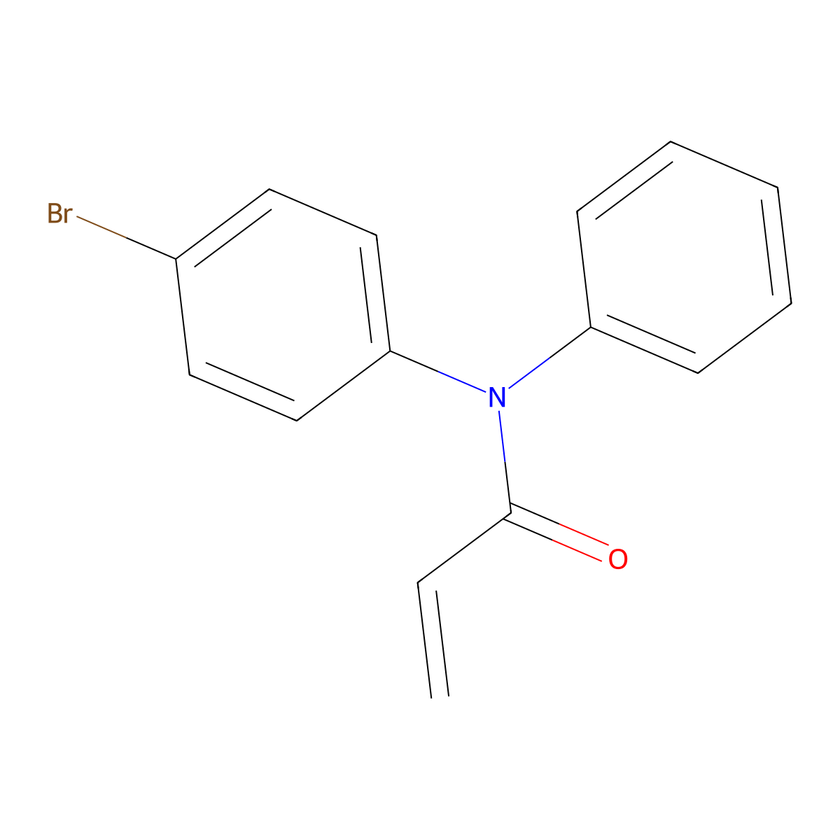 N-(4-bromophenyl)-N-phenylprop-2-enamide molecular structure, CAS 1956368-15-2