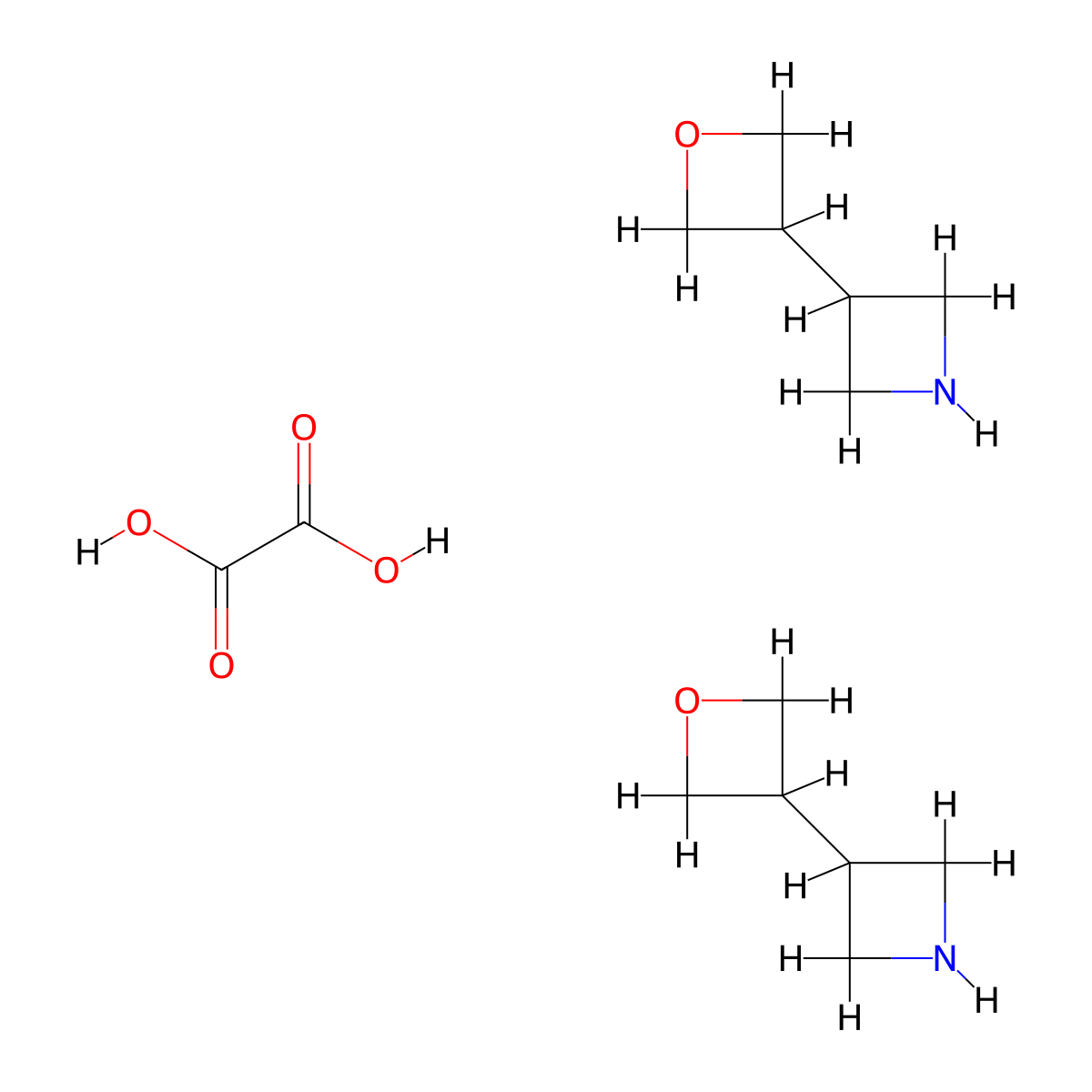 Bis(3-(oxetan-3-yl)azetidine) oxalate molecular structure, CAS 1956369-40-6