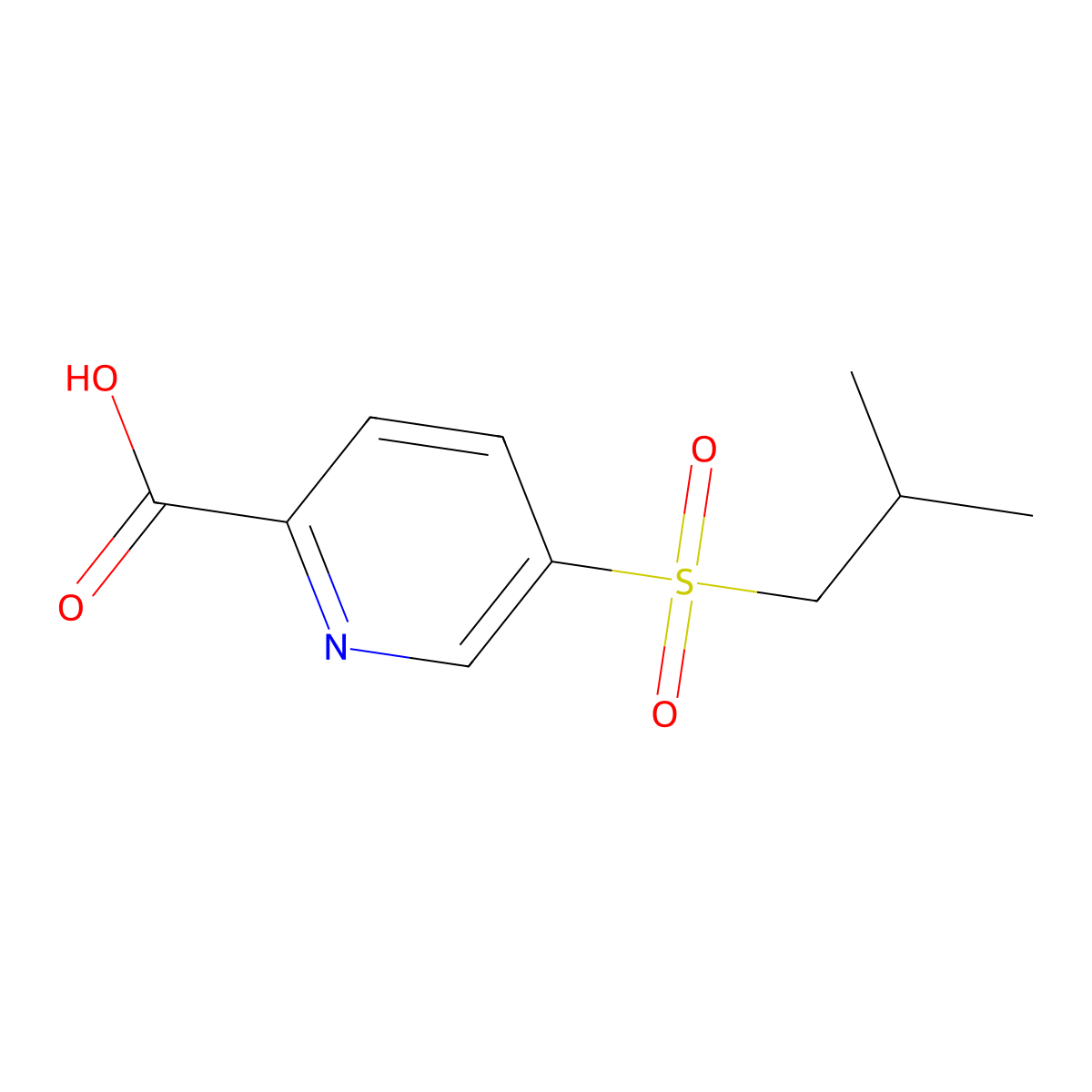 5-(Isobutylsulfonyl)picolinic acid molecular structure, CAS 1956370-56-1