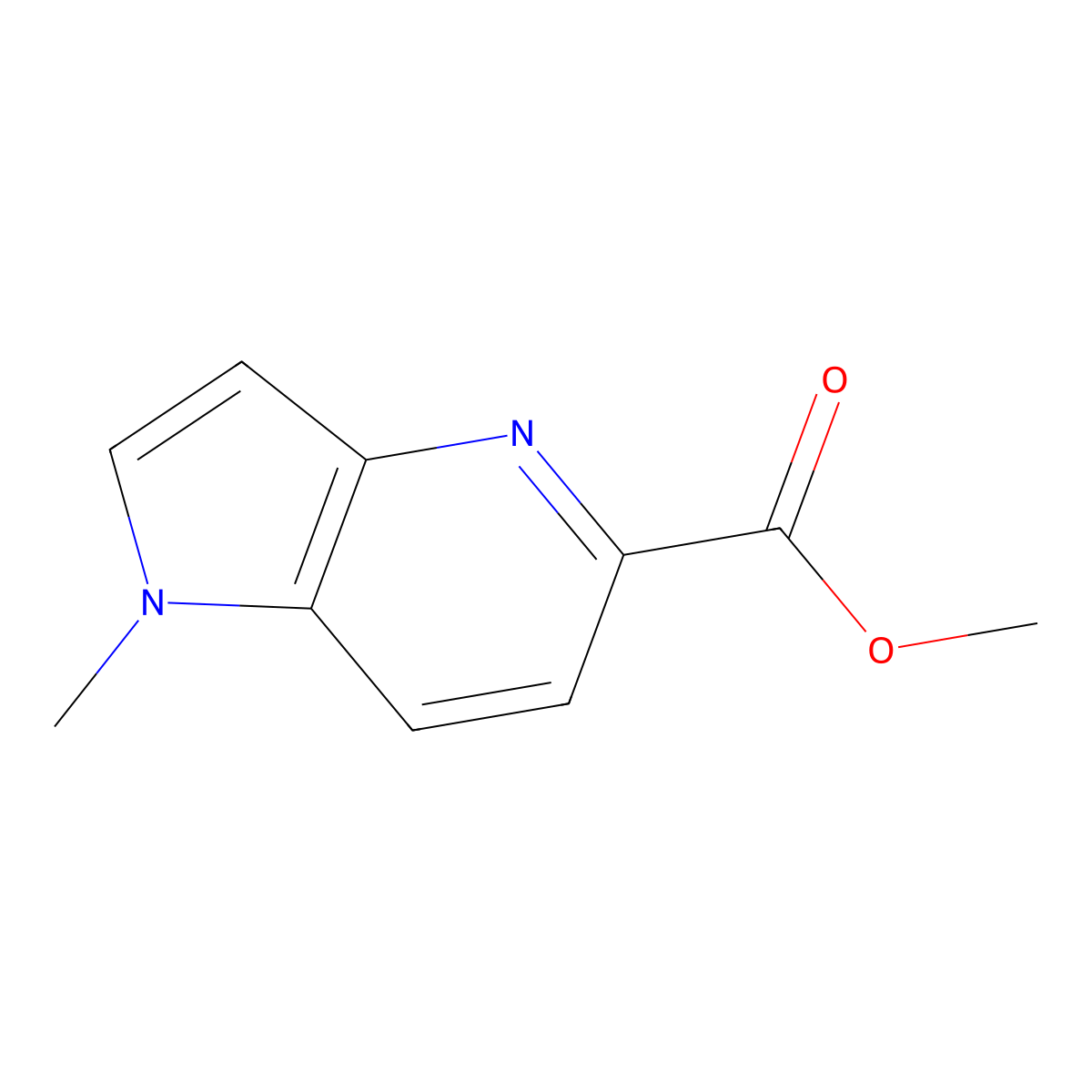 Methyl 1-methyl-1H-pyrrolo[3,2-b]pyridine-5-carboxylate molecular structure, CAS 1956370-67-4