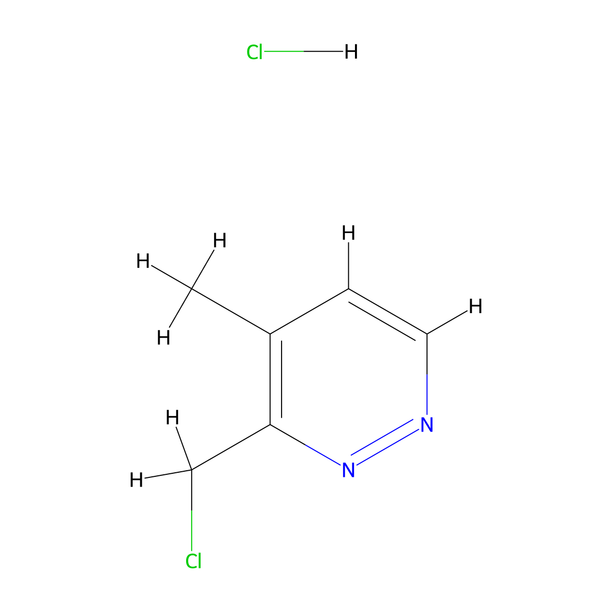 3-(Chloromethyl)-4-methylpyridazine hydrochloride molecular structure, CAS 1956370-79-8