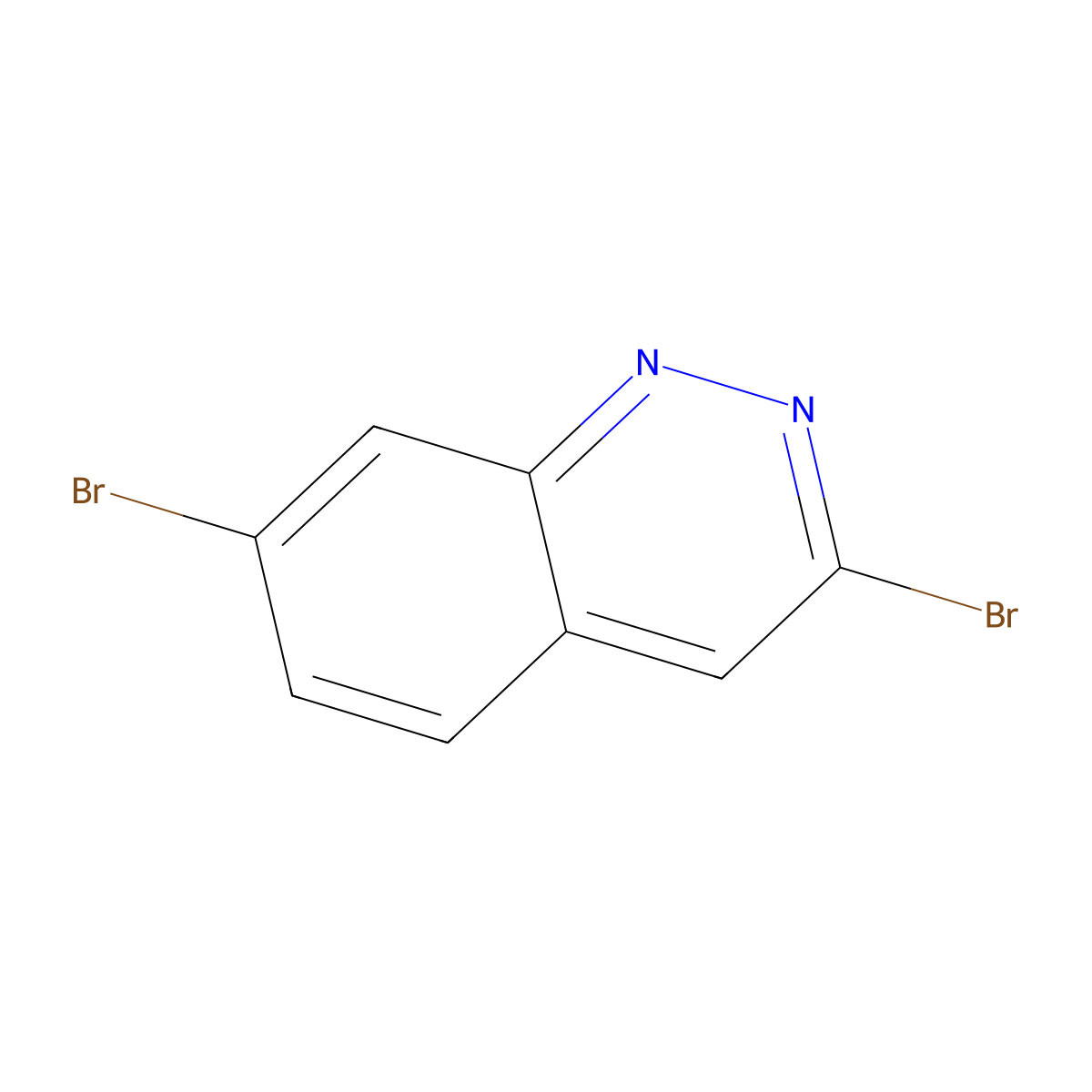 3,7-Dibromocinnoline molecular structure, CAS 1956370-82-3