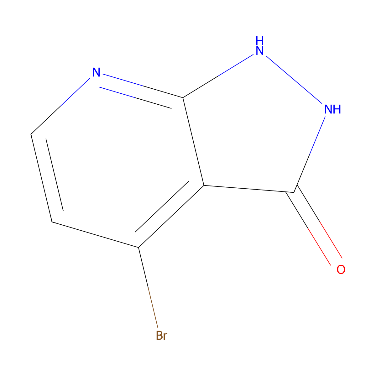 4-Bromo-1H-pyrazolo[3,4-b]pyridin-3-ol molecular structure, CAS 1956371-15-5